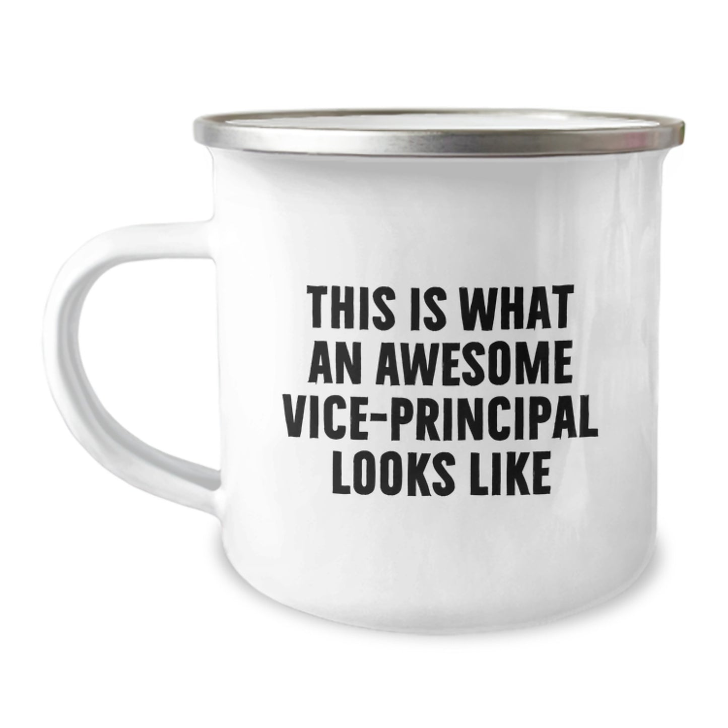 Funny Vice-Principal Gifts for Birthday - This Is What An Awesome Vice-Principal Looks Like Enamel Camping Mug, Gifts from Friends for Vice-Principal, Men or Women - Image 1