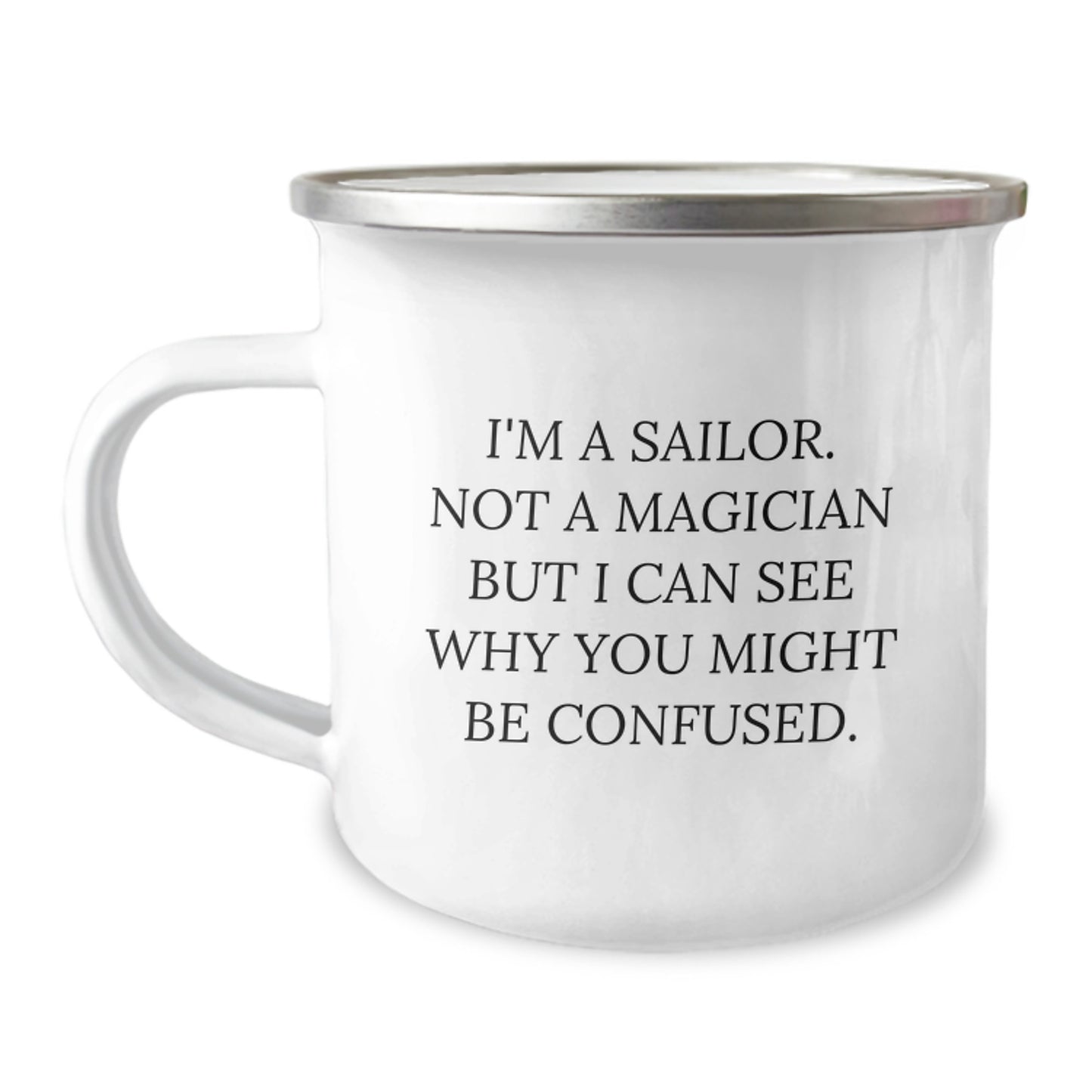 Sailor Humor Gifts for Men from Friends, Funny Camping Mug for Graduation - Image 1