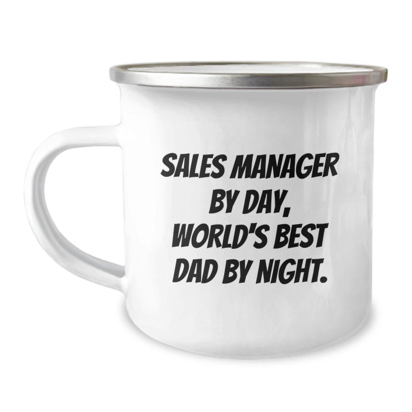 Sales Manager Gifts, Funny Quote Camping Mug, Birthday Unique Gifts from Family, for Sales Manager, Dad - Image 1