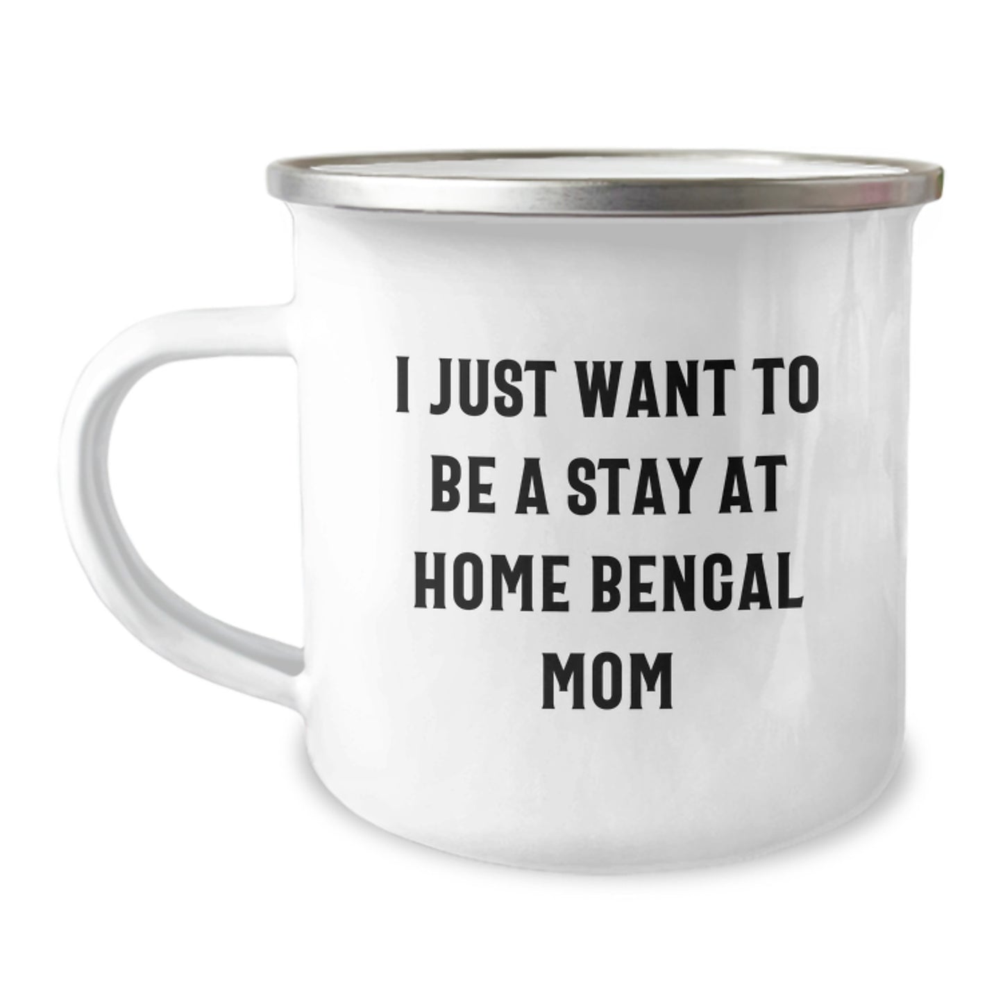 Bengal Cat Camping Mug, Funny Quote, Gifts from Mom for Graduation, Bengal Cat Mom, Stay at Home Mom - Image 1
