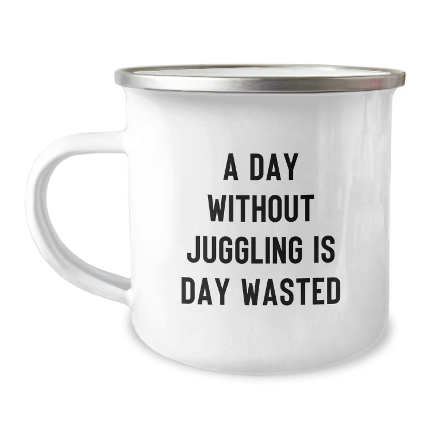 Juggling Enthusiasts' Delight, Funny Camping Mug for Friends from, Gifts for Juggling Lovers on Their Birthday - Image 1