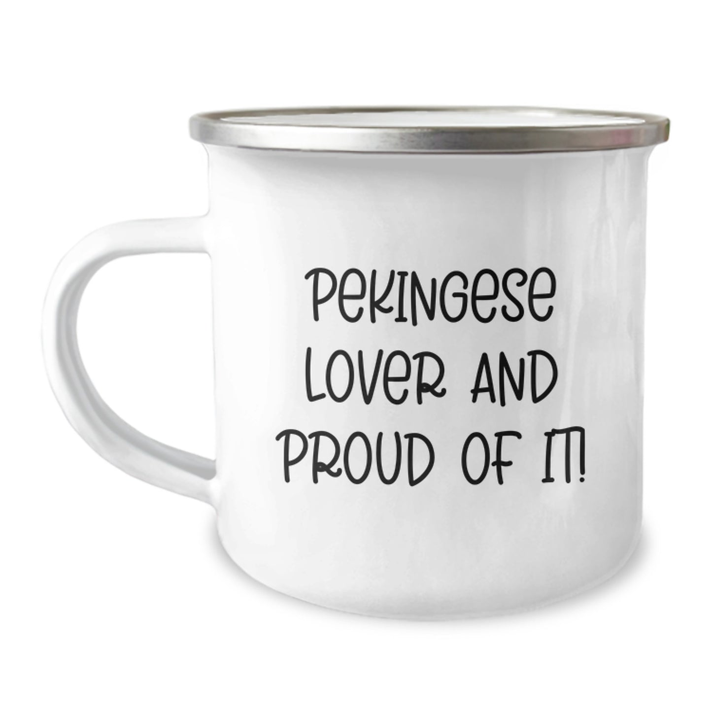 Pekingese Dog Lover's Camping Mug Gifts from Friends to Family - Happy Birthday Unique Pekingese Dog Gifts, Funny Quote Inside - Image 1