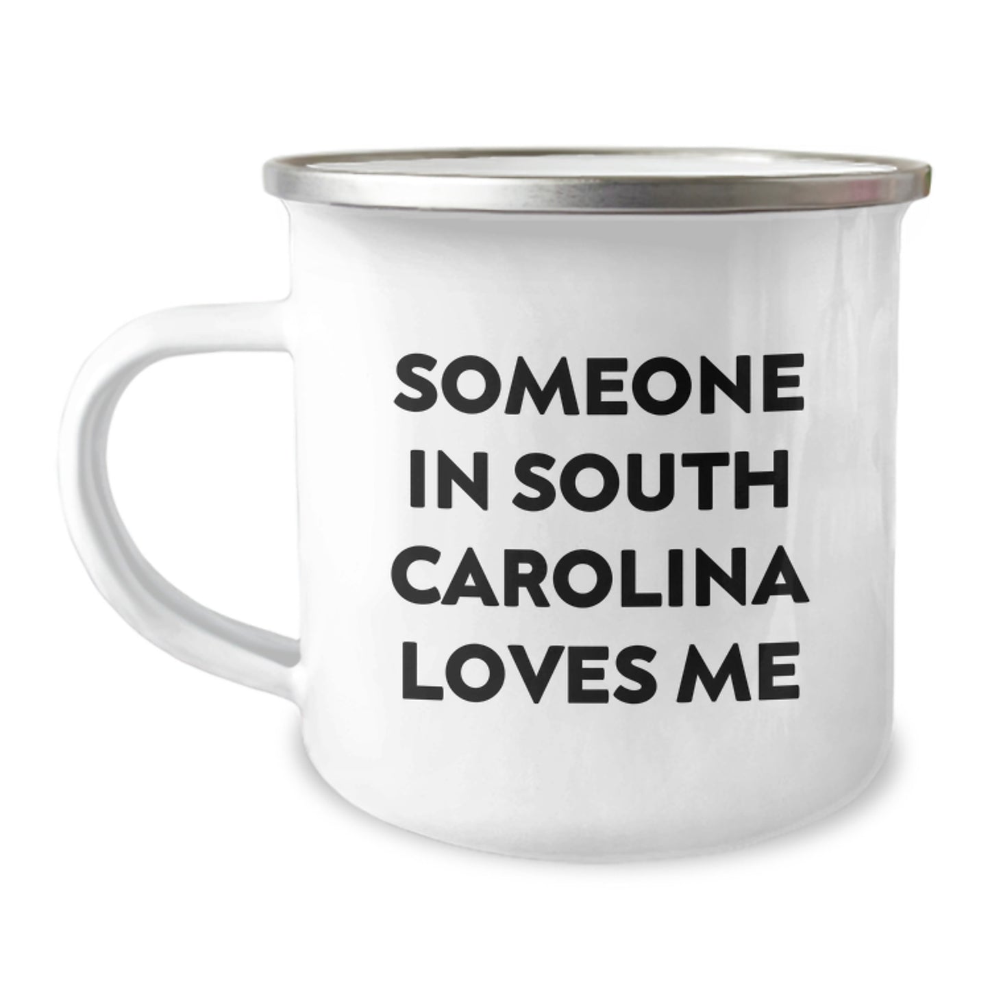 Someone in South Carolina Loves Me Funny Camping Mug, Gifts from Family to Friends in South Carolina, Birthday Unique Gifts - Image 1