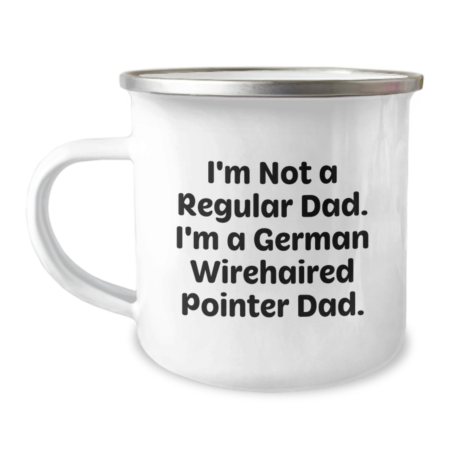Funny German Wirehaired Pointer Dad Gifts from Family for Men and Friends Camping Mug, Perfect for Graduation Unique Gifts - Image 1