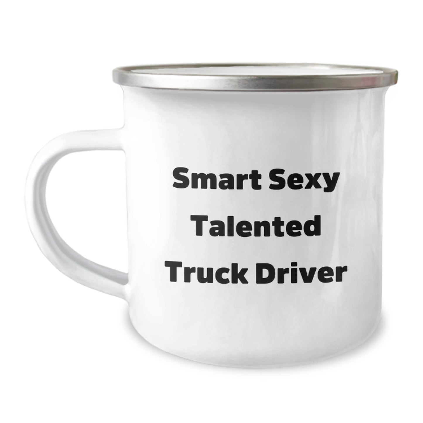 Funny Truck Driver Gifts from Friends for Men - Smart Sexy Talented Truck Driver Camping Mug, Graduation Unique Gifts - Image 1