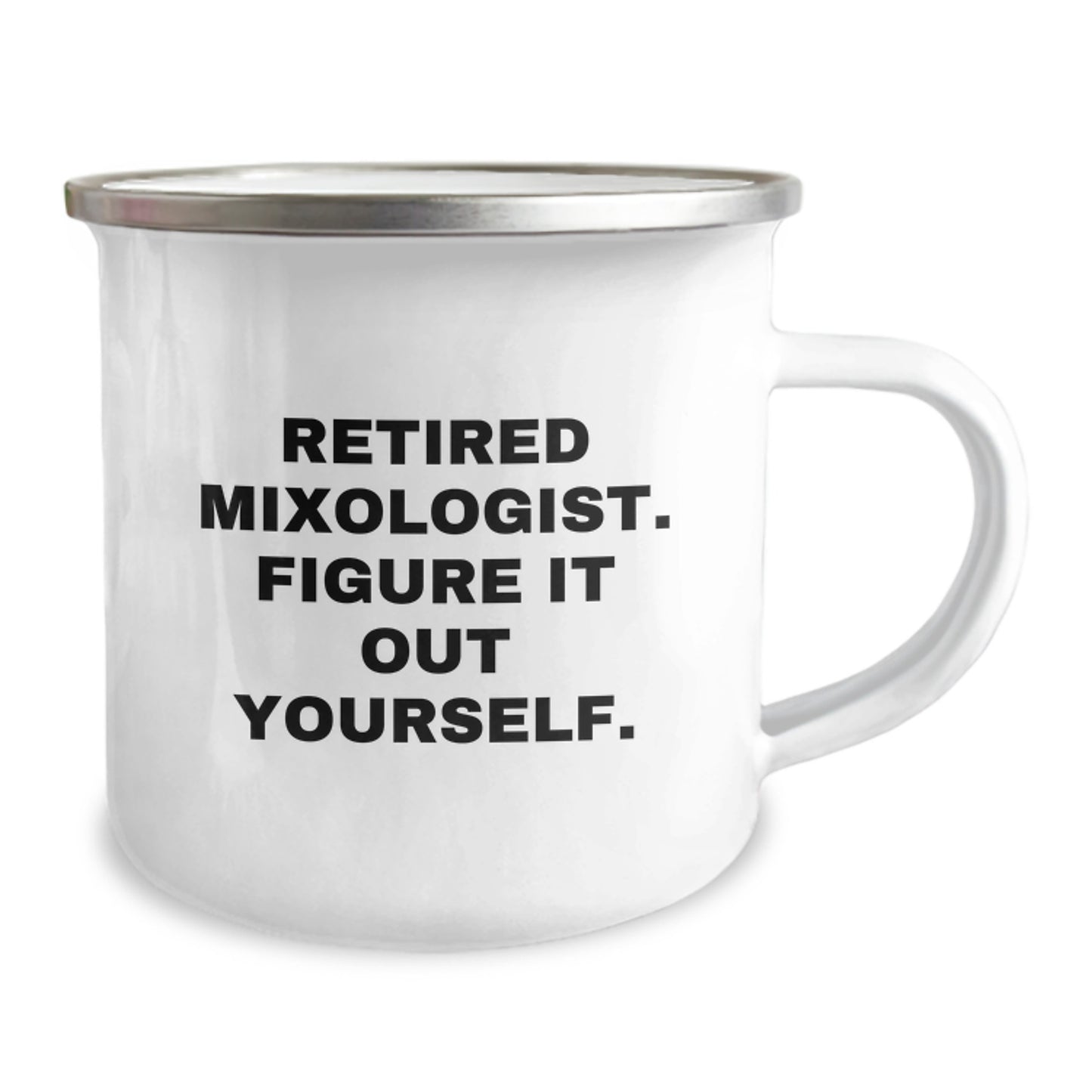 Mixologist Gifts from Men, Graduation Unique Gifts for Retired Mixologist, Camping Mug with Funny Quote - Image 2
