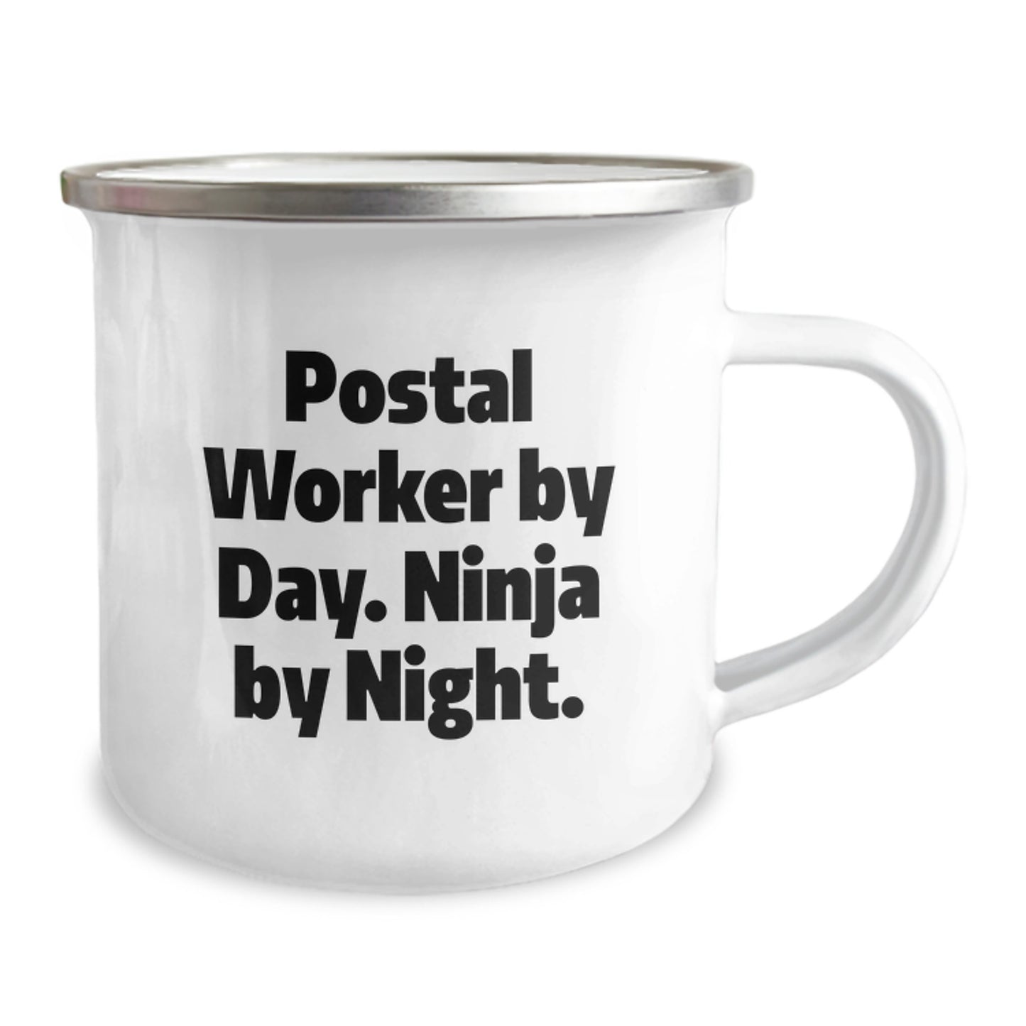 Postal Worker Gifts from Friends - Funny Ninja Mug for Birthday, Postal Worker By Day. Ninja By Night., Camping Mug for Men, Women, Coworkers, Family - Image 2