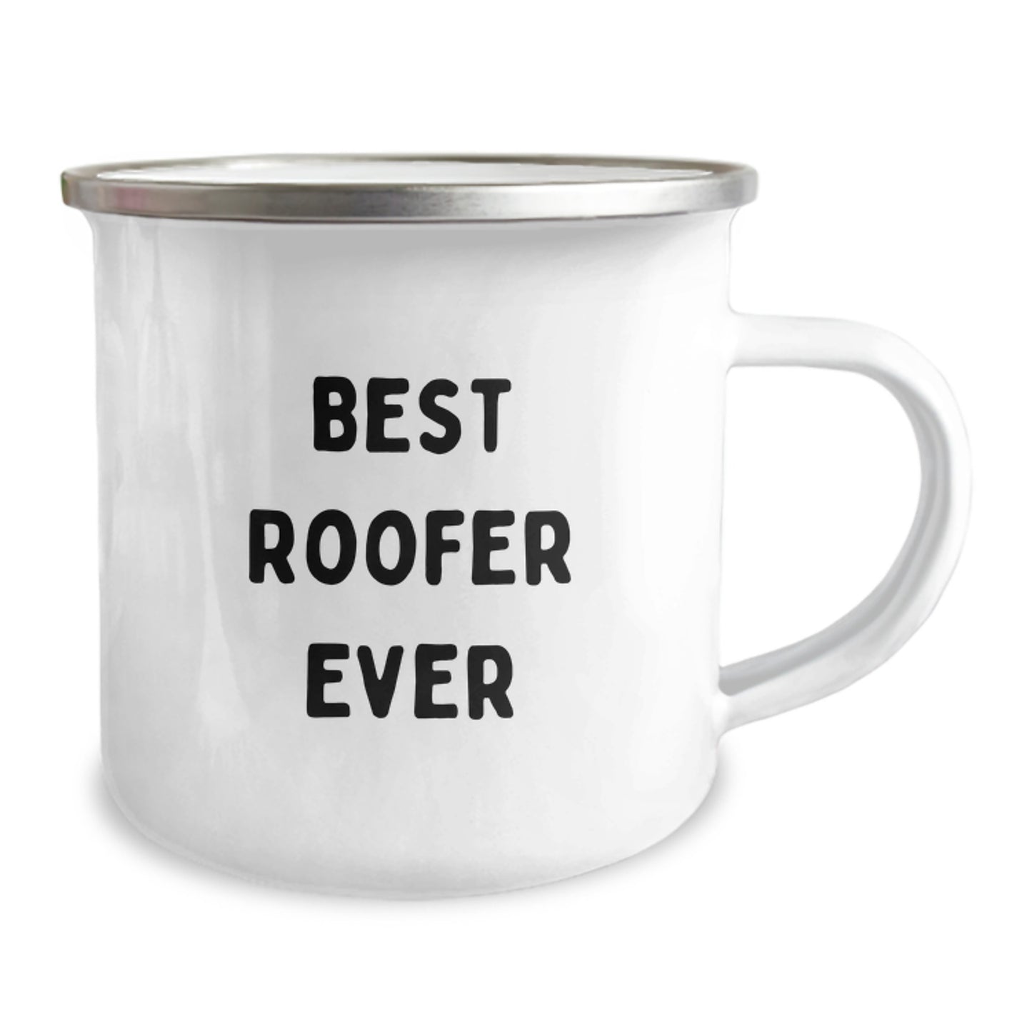 Funny Roofer Gifts from Friends for Best Roofer Ever 12 oz Camping Mug, Birthday Unique Presents - Image 2