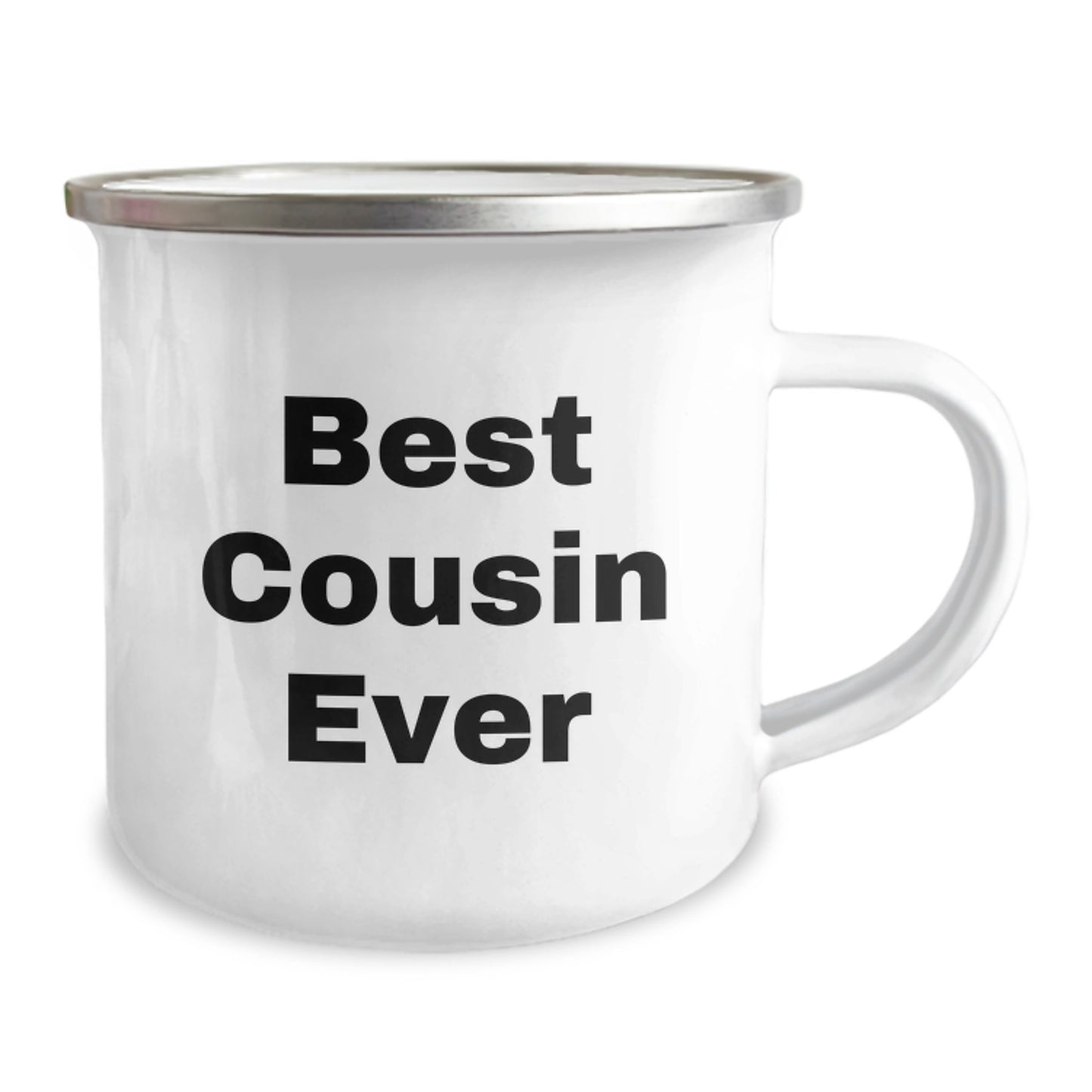 Funny Cousin Camping Mug - Best Cousin Ever, Gifts from Family for Graduation, 12 oz Stainless Steel Mug - Image 2