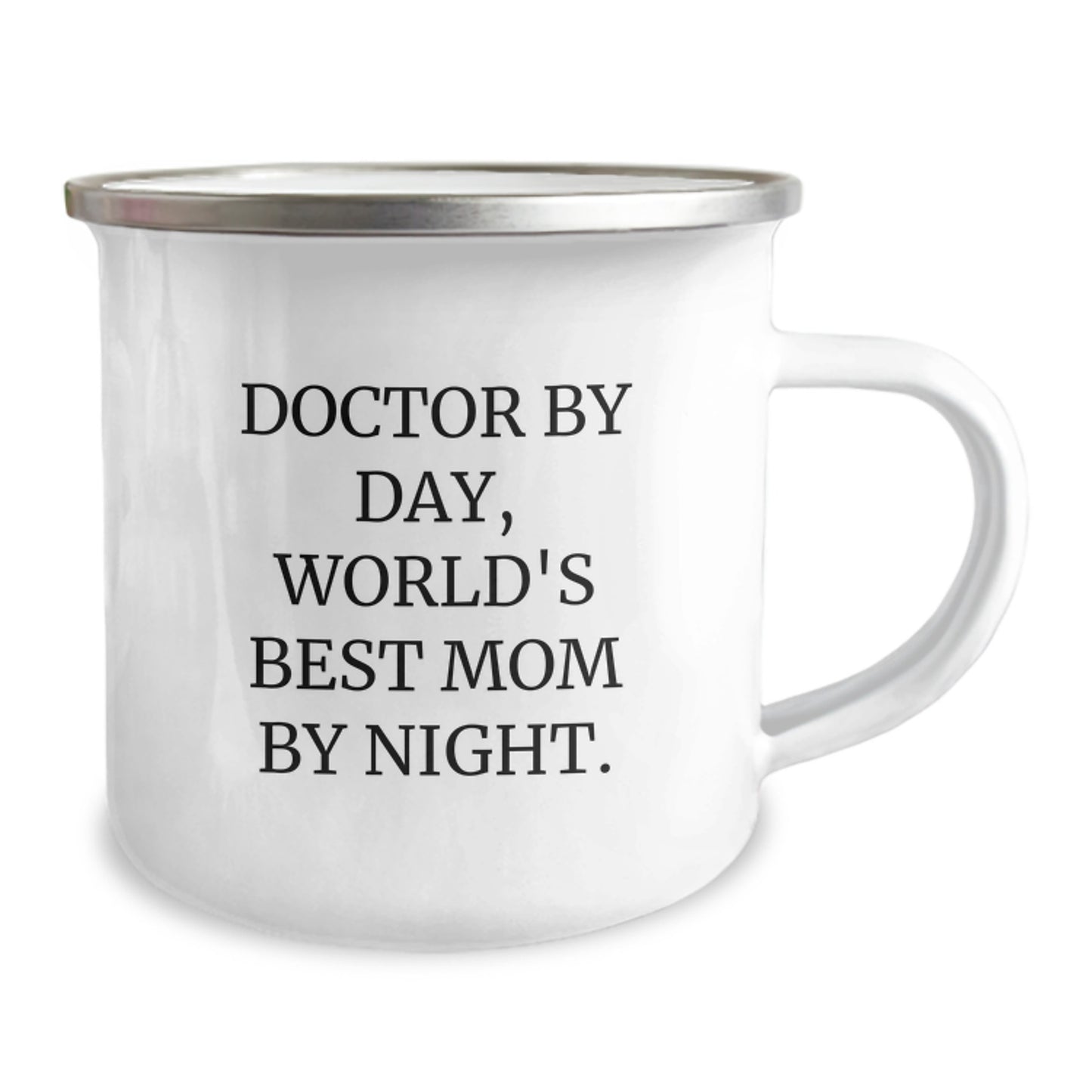 Fun Doctor Gifts by Day, World's Best Mom By Night Camping Mug for Birthday - Image 2