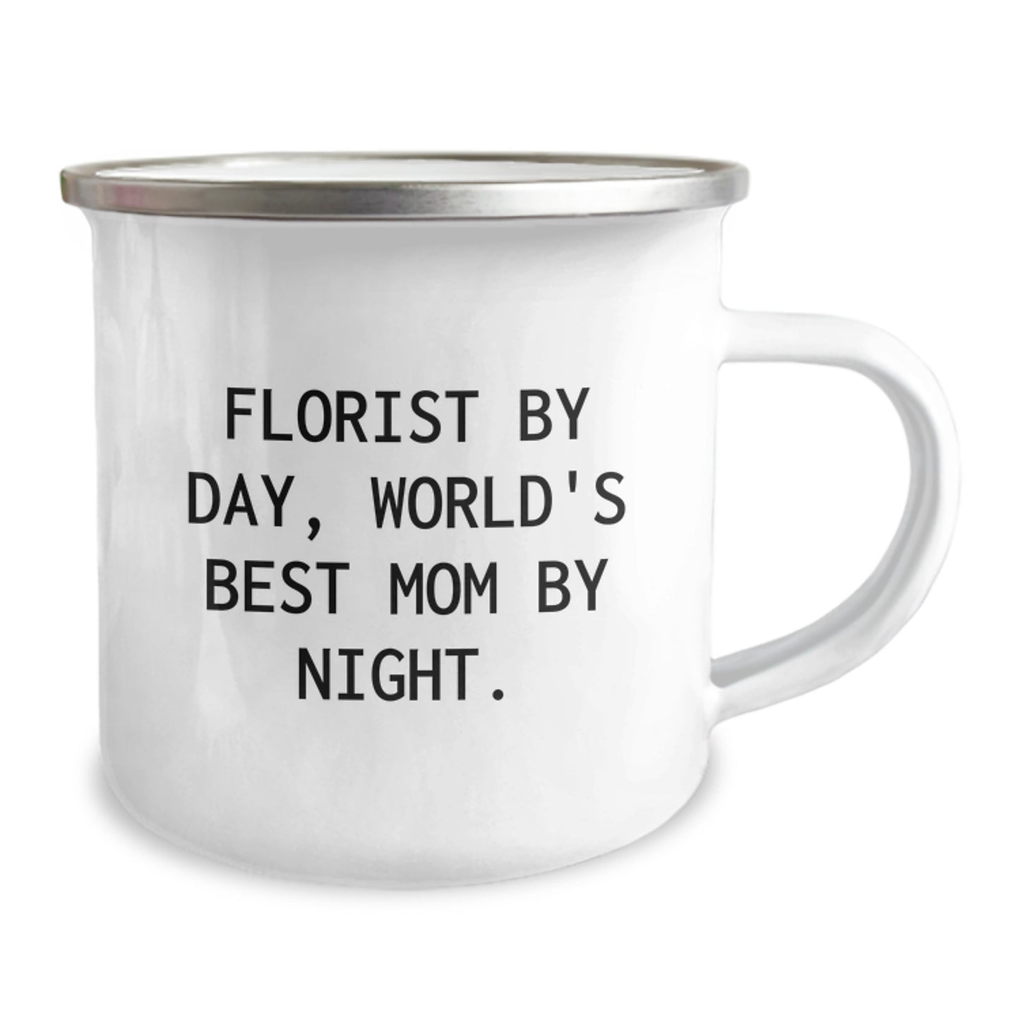 Florist Gifts from Mom, World's Best, for Florist Friend's Birthday - Funny Camping Mug - Image 2