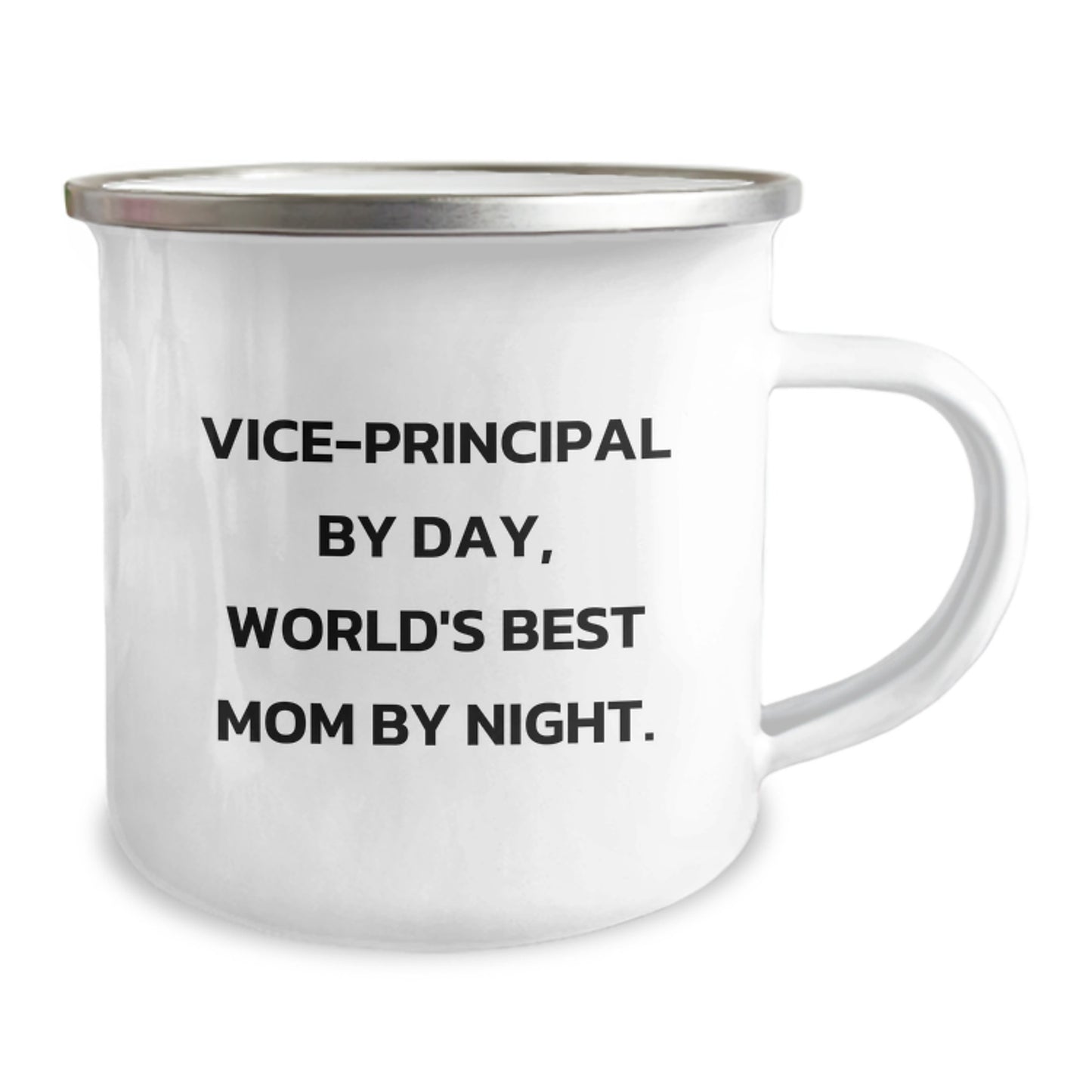 Vice-Principal Memorable Moments Gifts from Friends, Funny Quotes for Birthday, 12 oz Camping Mug - Image 2