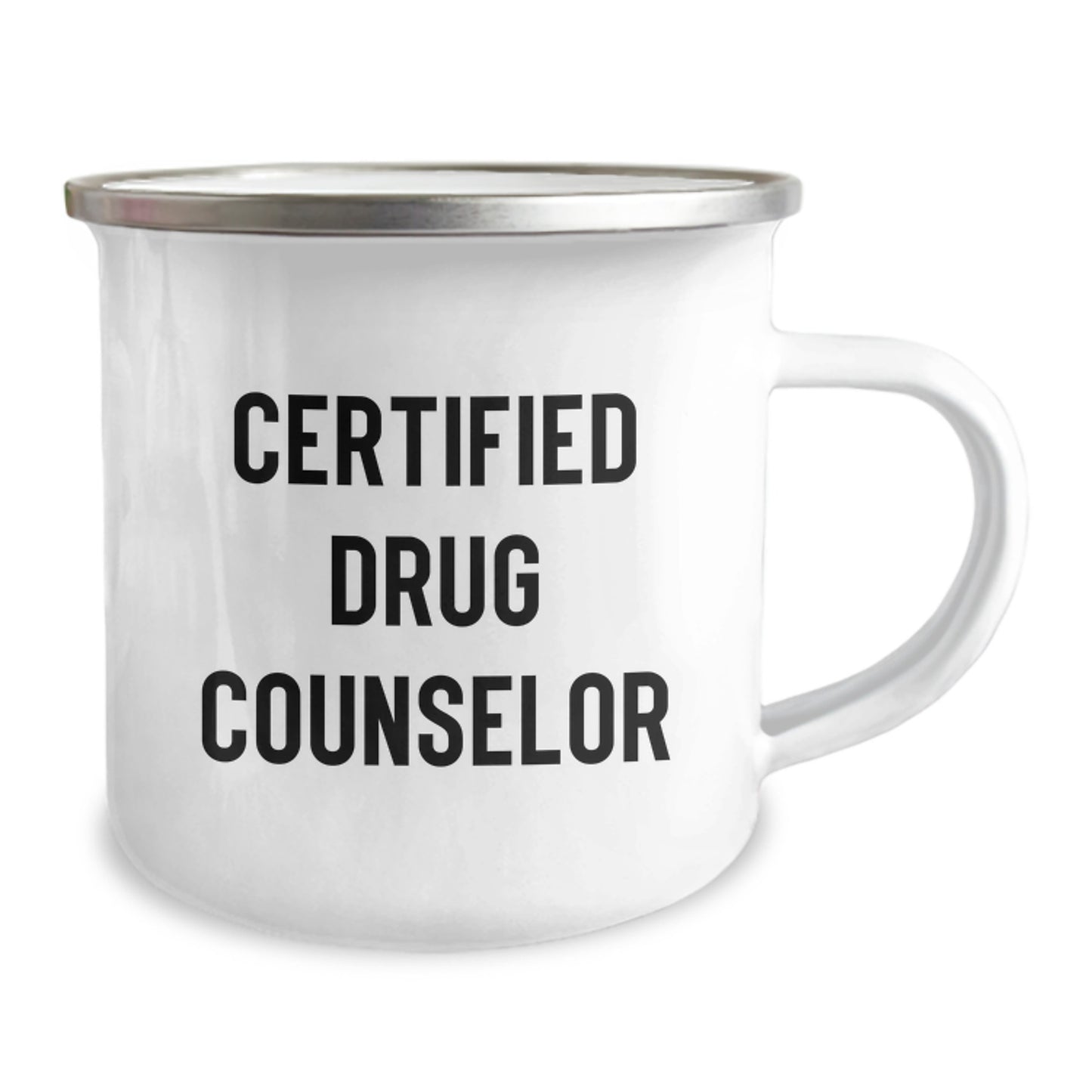 Funny Drug Counselor Gifts from Friends for Birthday - 'You're Not a Morning Person, But You're a Morning Person' Camping Mug - Image 2