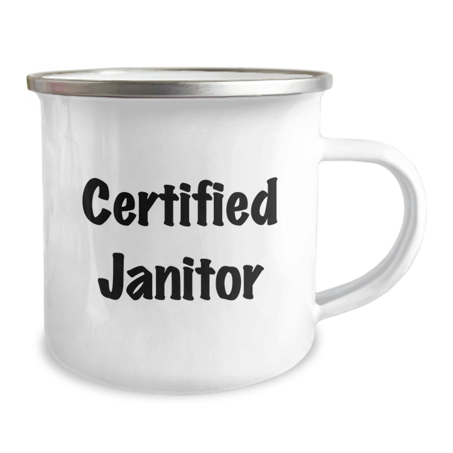 Funny Janitor Gifts: Camping Mug for Birthday 'Cleanliness is My Superpower' - Gifts from Friends to Janitor - Image 2