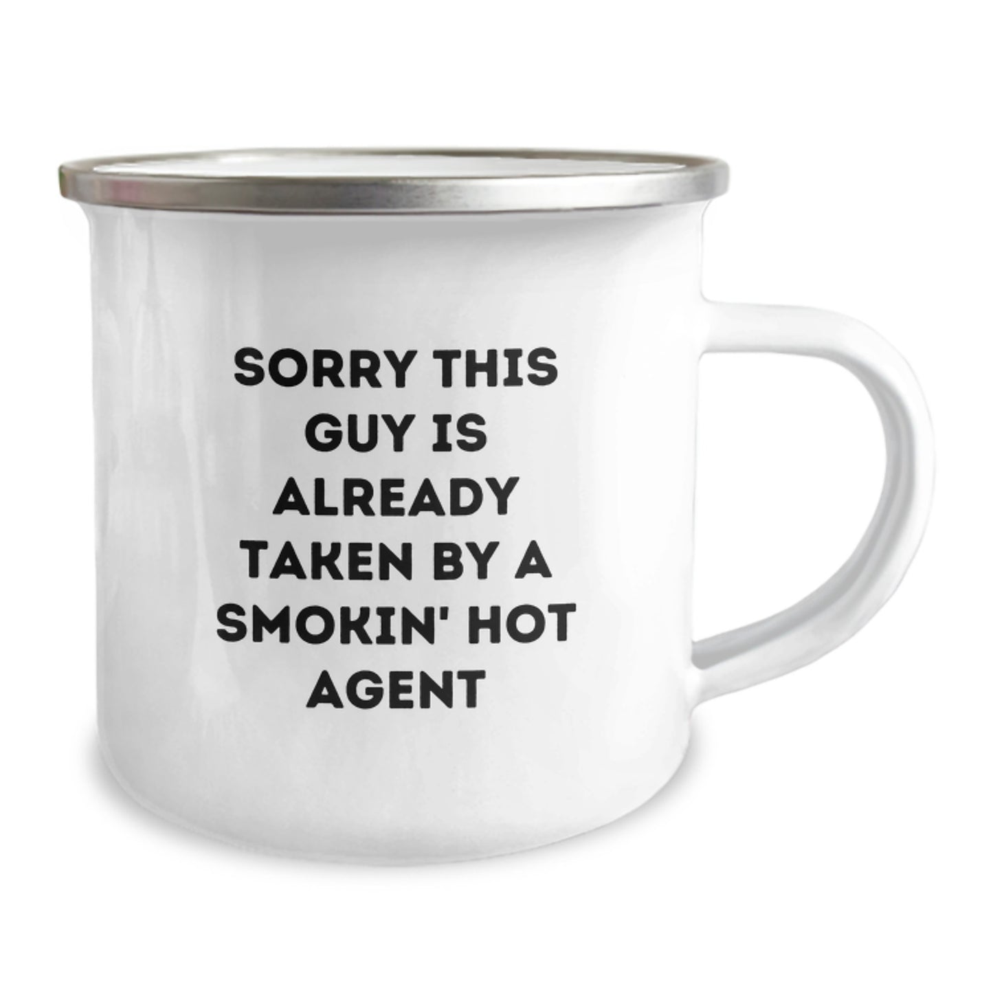 Funny Agent Gifts from Men - Sorry This Guy Is Already Taken Camping Mug for Birthday - Image 2