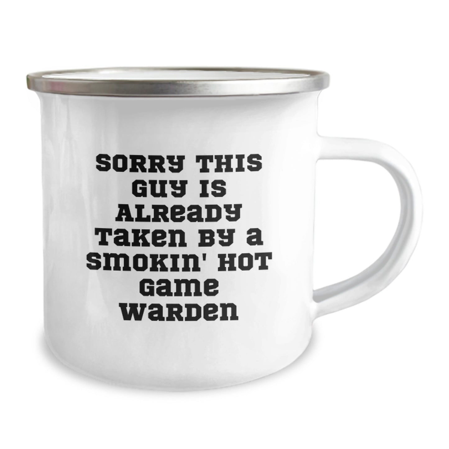 Funny Game Warden Gifts, 'Sorry This Guy Is Already Taken' Camping Mug for Men, Unique Graduation Gifts from Friends, Coworkers, Family - Image 2