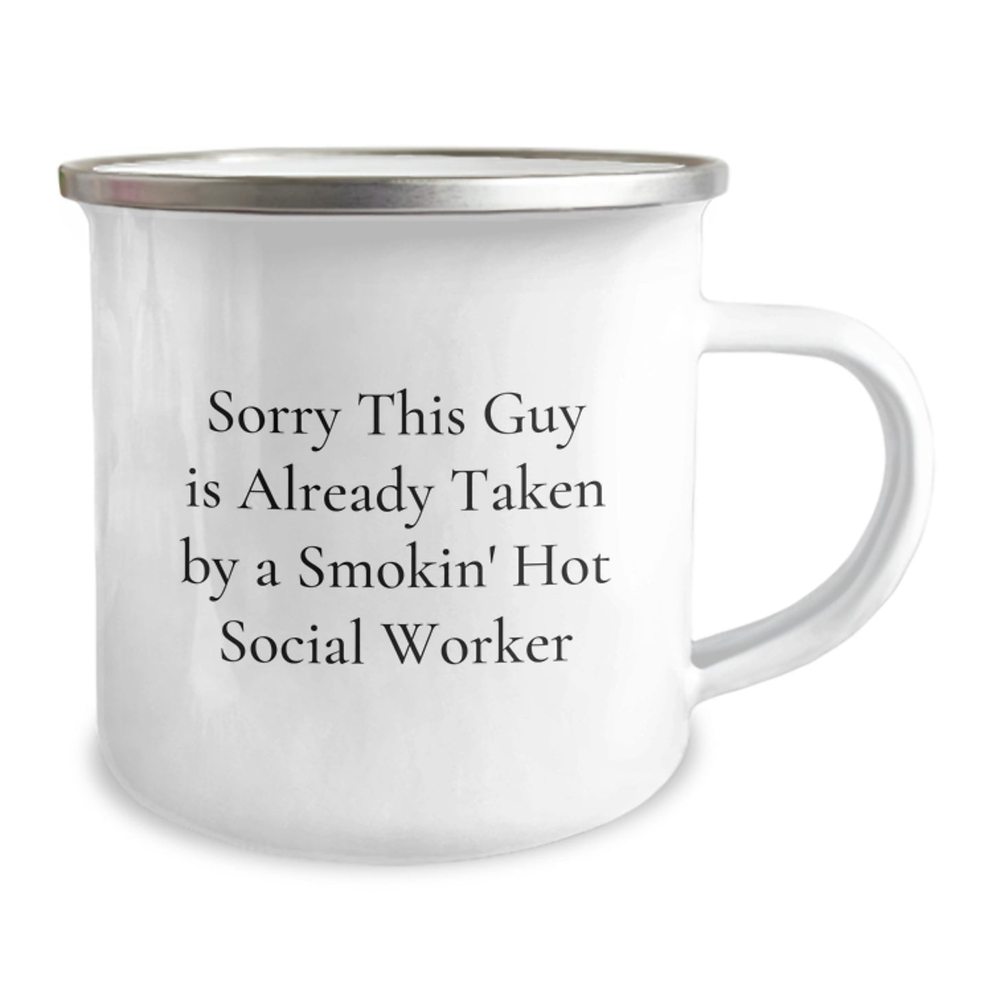 Social Worker Gifts for Birthday, Funny Quote Camping Mug from Friends, Gifts for Social Worker - Image 2