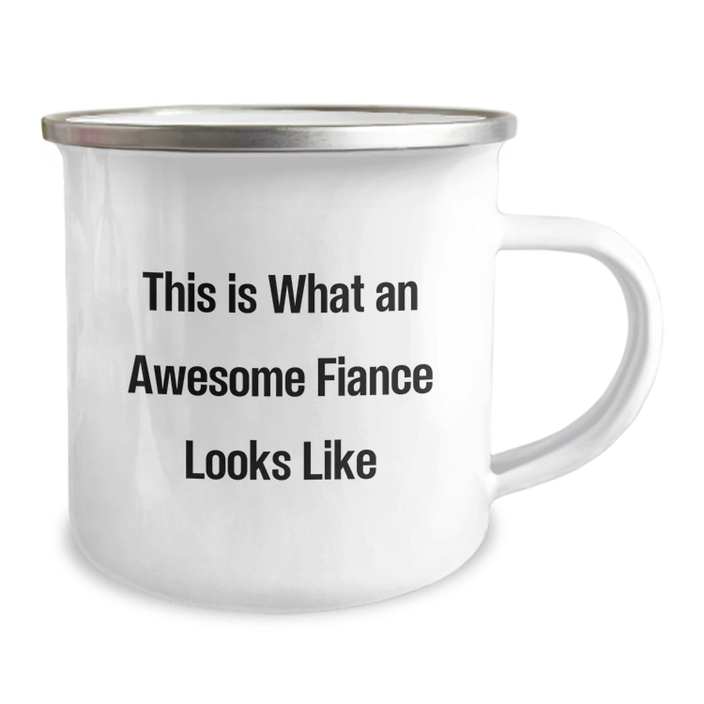 Funny Fiance Gifts for Men, Camping Mug with This Is What An Awesome Fiance Looks Like Quote, Gifts from Friends to Fiance, Unique Graduation Gifts for Him - Image 2