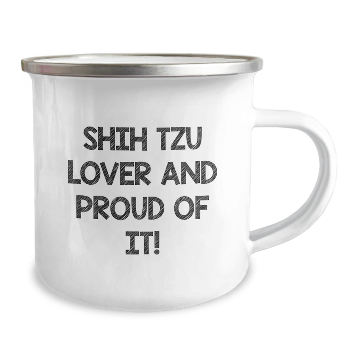Shih Tzu Dog Lovers Gifts from Mom to Daughter - Funny Camping Mug, 12 oz Stainless Steel with Enamel Finish, Perfect Birthday Unique Gift for Shih Tzu Enthusiasts - Image 2
