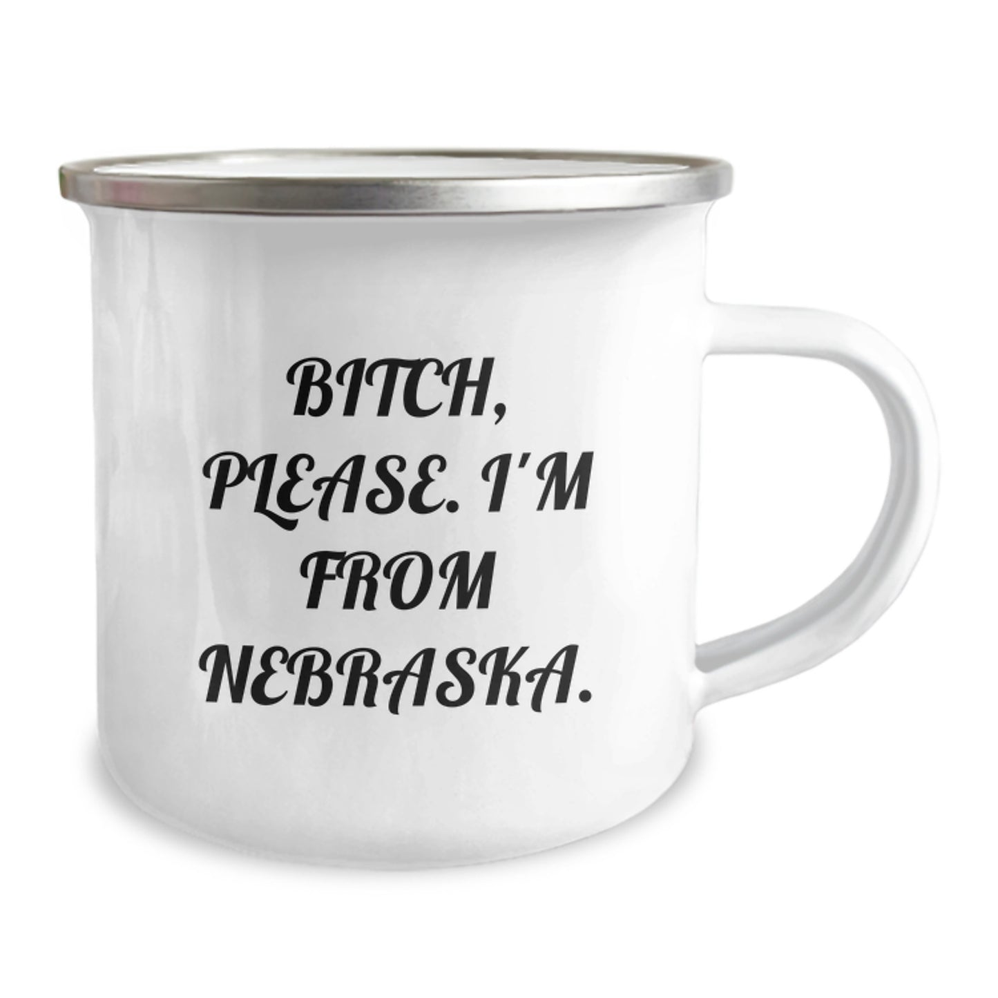 Nebraska Proud Camping Mug, Funny Quote Gifts from Friends to Family, Birthday Unique Nebraska Gifts - Image 2