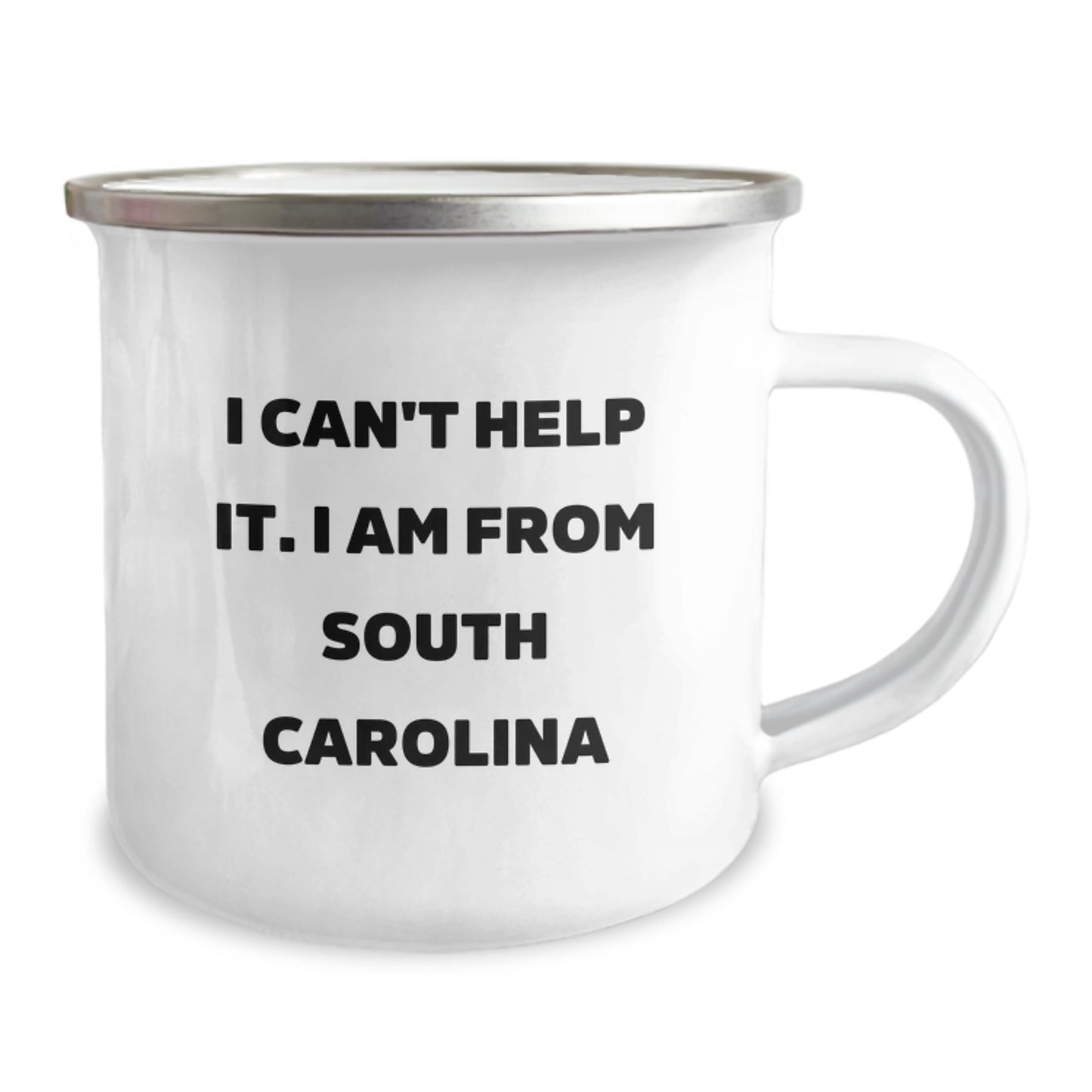 Funny South Carolina Camping Mug Gifts for Men from Friends - 'I Can't Help It. I Am From South Carolina' Birthday Unique Gifts - Image 2