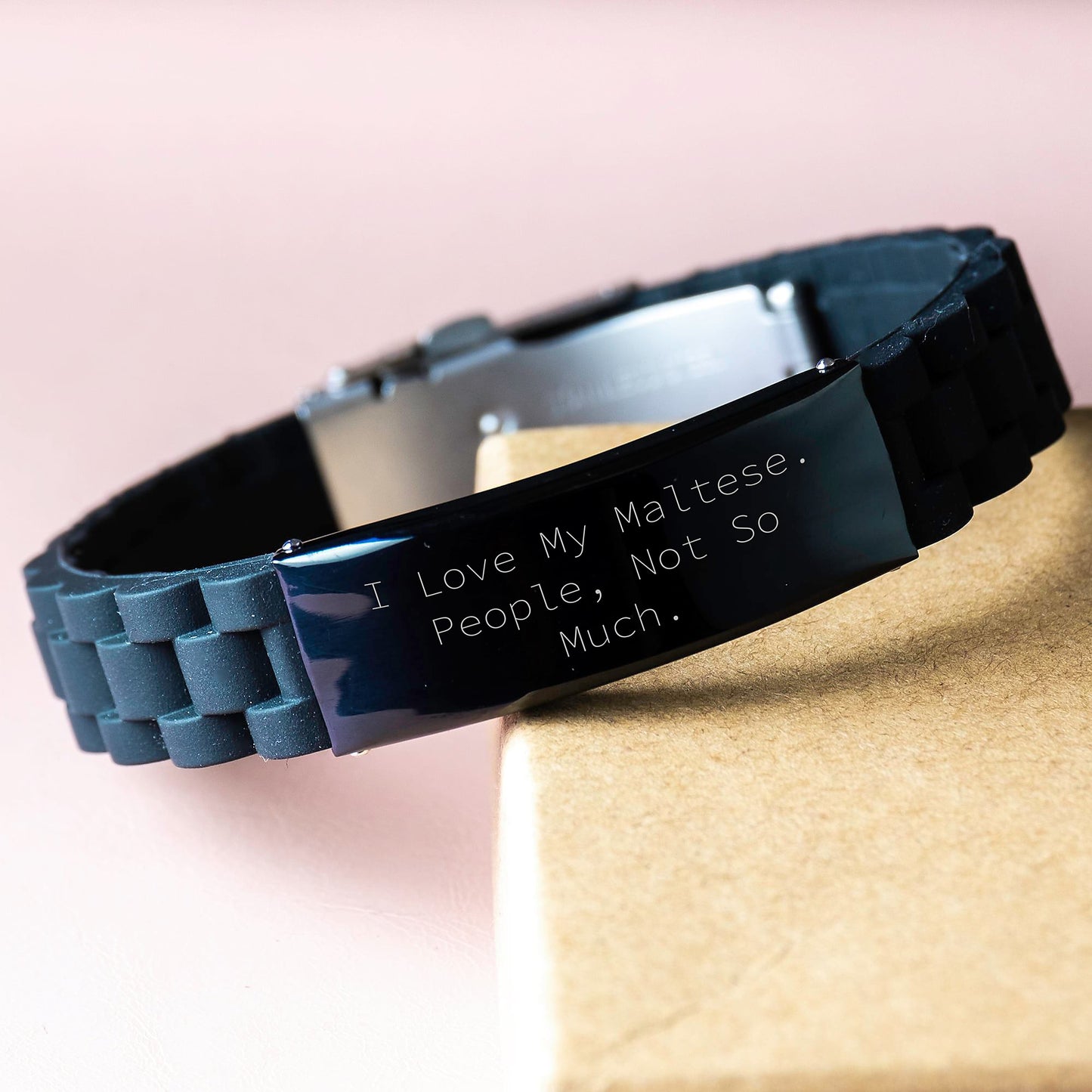 Maltese Dog Lovers Funny Glide lock Clasp Jewelry Gifts from Friends for Maltese Dog Graduation - Image 3