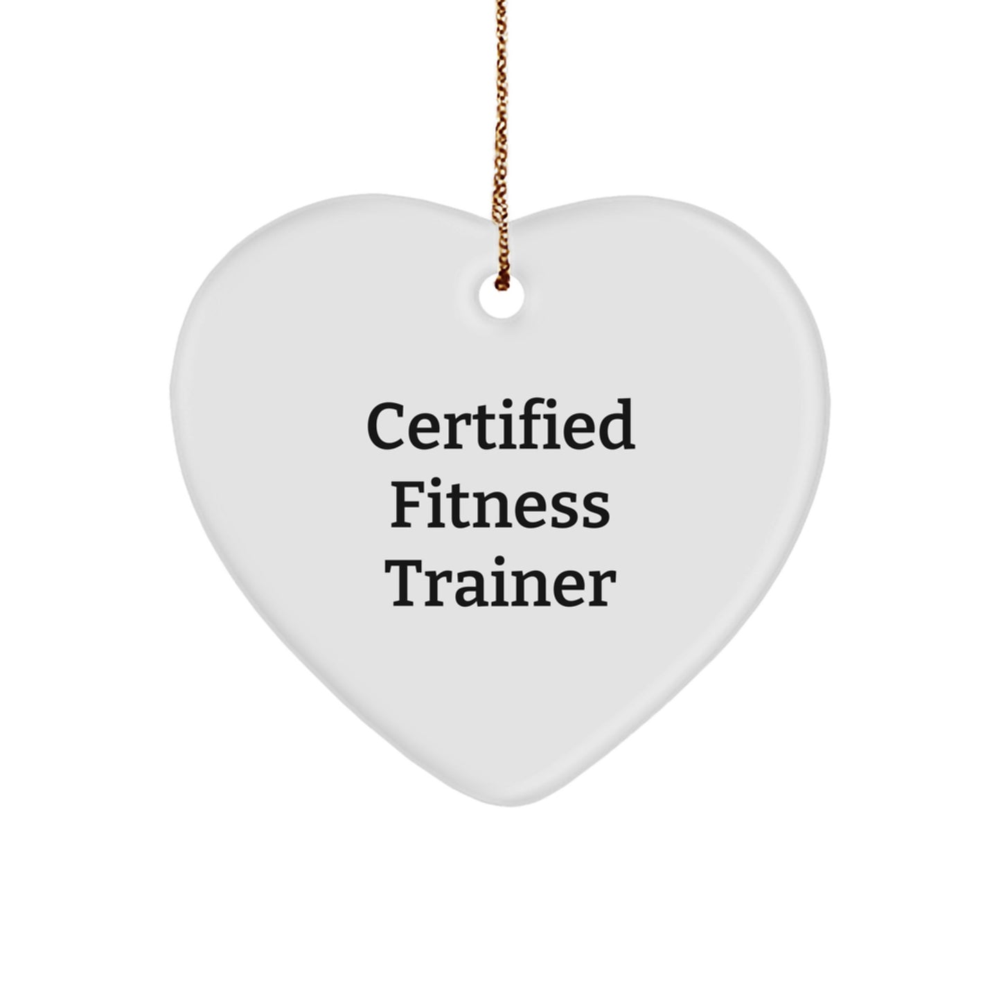 Gifts from Men to Fitness Trainer, Funny Quote, Heart Ornament for Christmas, 'You're a-maze-ing!' - Image 1