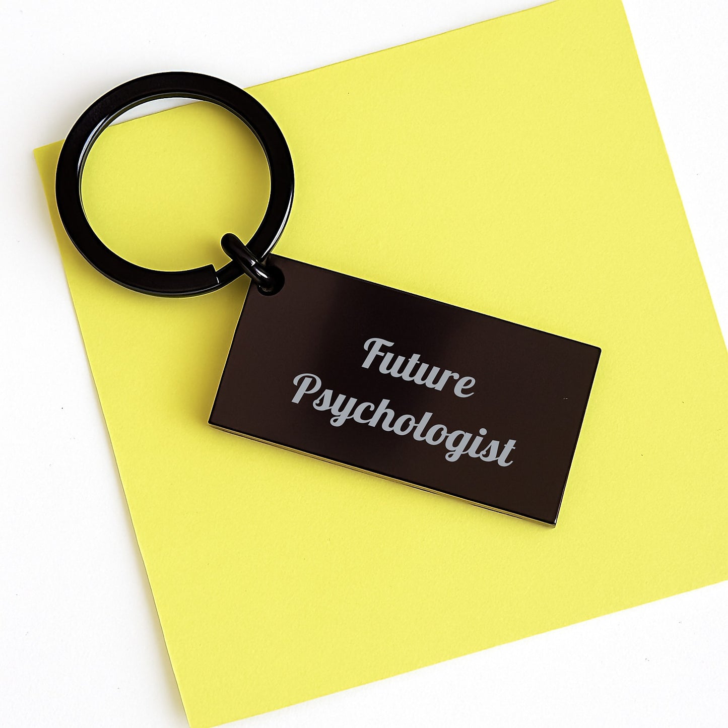 Funny Future Psychologist Keychain Gifts from Friends to Graduation, Inspirational Quote 'You're on Your Way to Becoming a Great Psychologist!' - Image 3