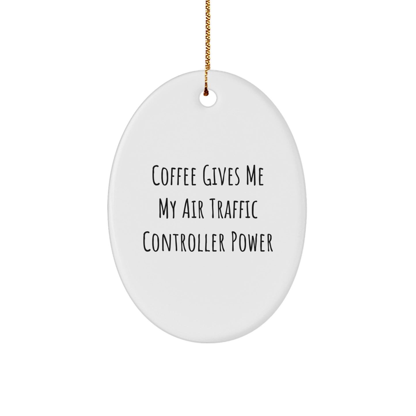Air Traffic Controller Gifts from Friends for Men, Oval Ornament, Christmas Unique Gifts - Image 1