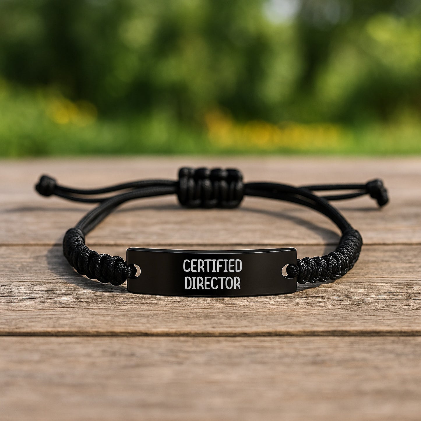 Funny Quotes for Directors, Certified Directors Graduation Gifts for Men, Women, or Friends, Rope Bracelet Gifts from Family, Coworkers - Image 2