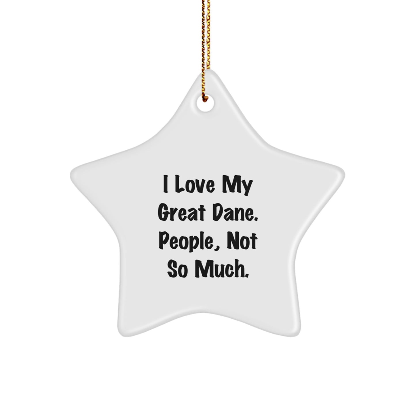 Great Dane Dog Lover's Star Ornament Gifts from Friends for Christmas - Image 1