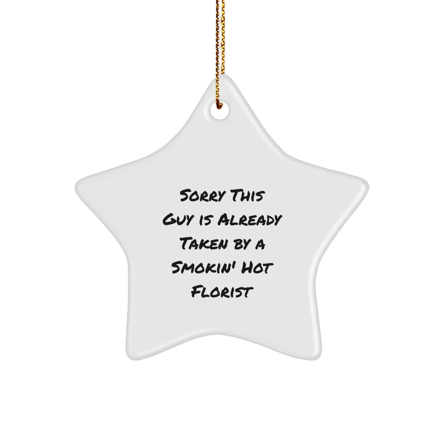 Florist Gifts from Men to Florist, Star Ornament Quote, Christmas Unique Gifts - Image 1