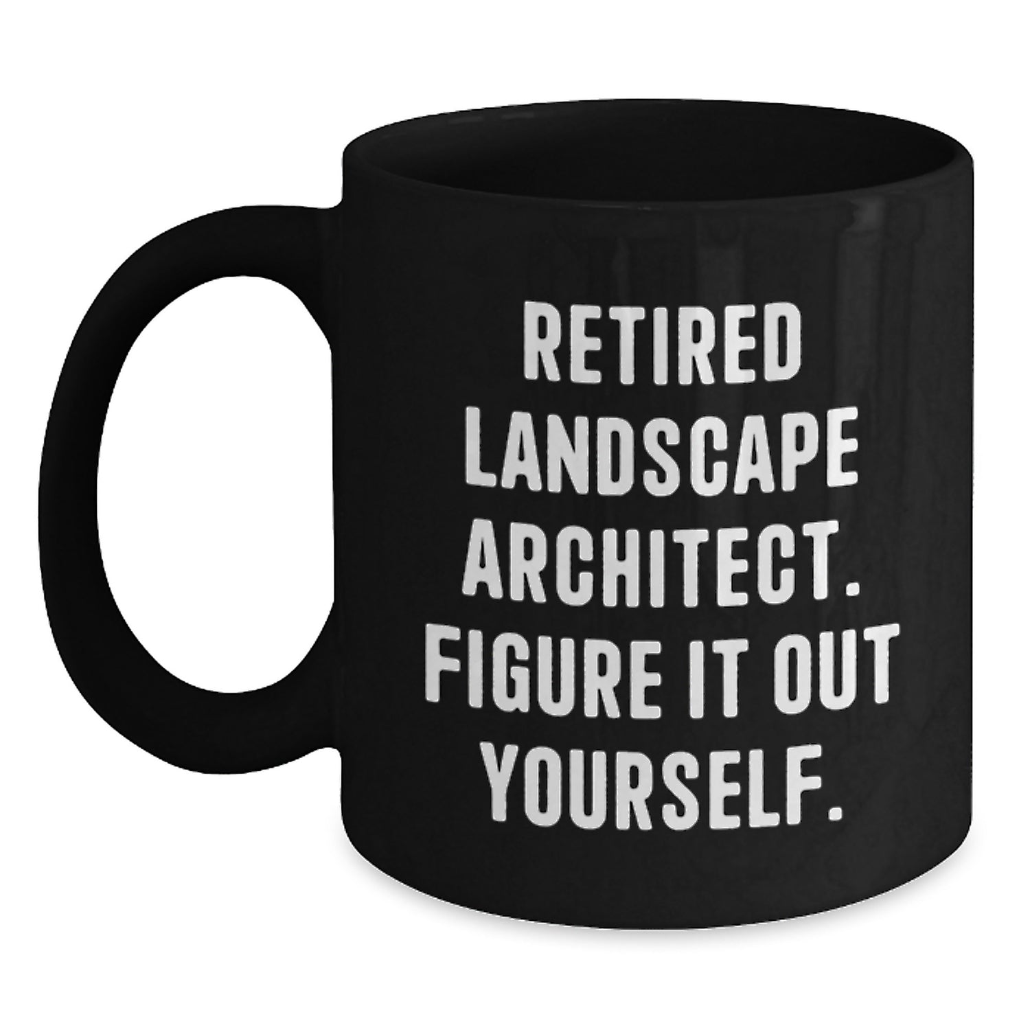 Funny Landscape Architect Gifts for Men from Coworkers, Landscape Architect Mug with Retired Landscape Architect. Figure It Out Yourself. Quote, Birthday Unique Gifts - Main