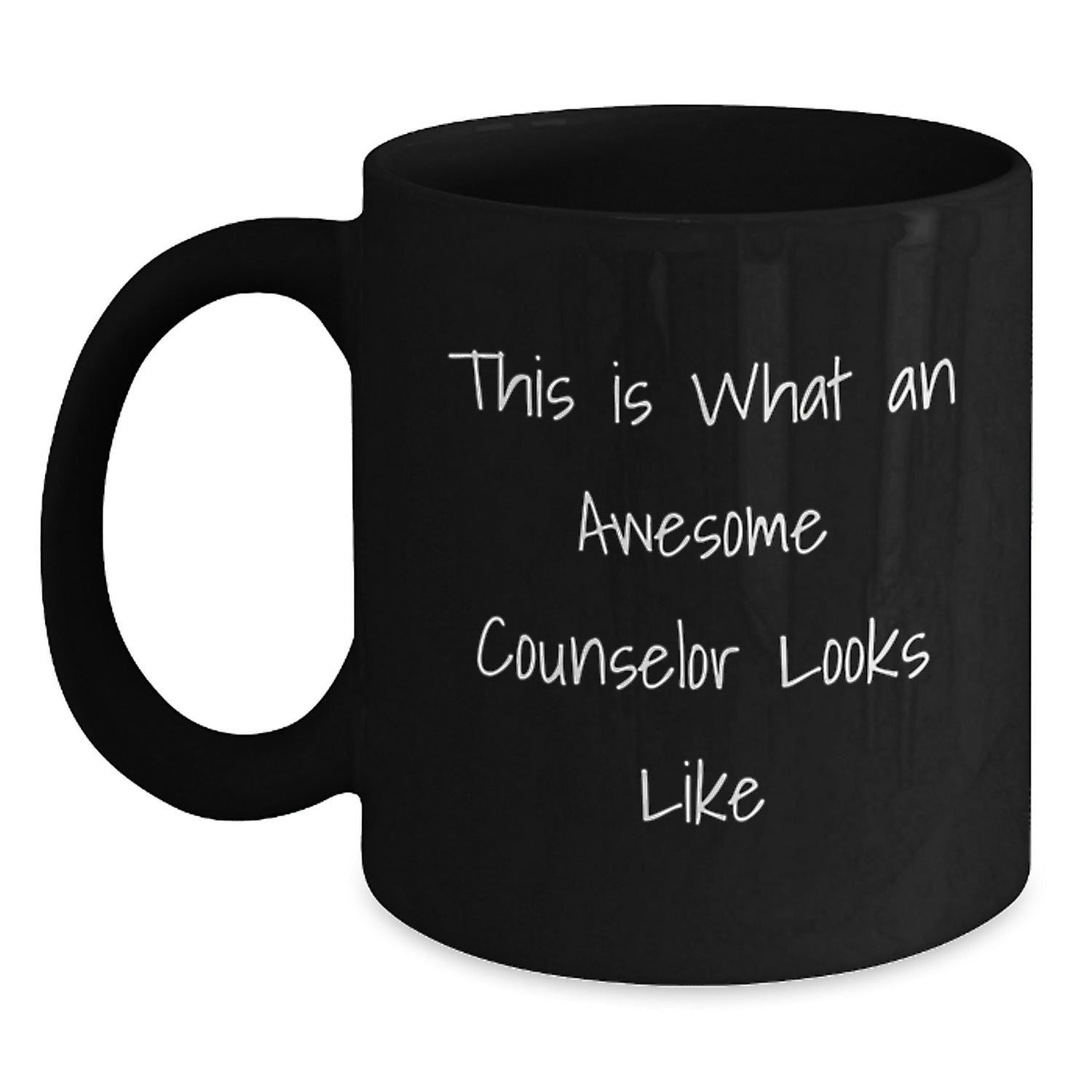Funny Counselor Gifts, This Is What An Awesome Counselor Looks Like, Black Coffee Mug for Birthday, Gifts from Friends to Counselor - Main