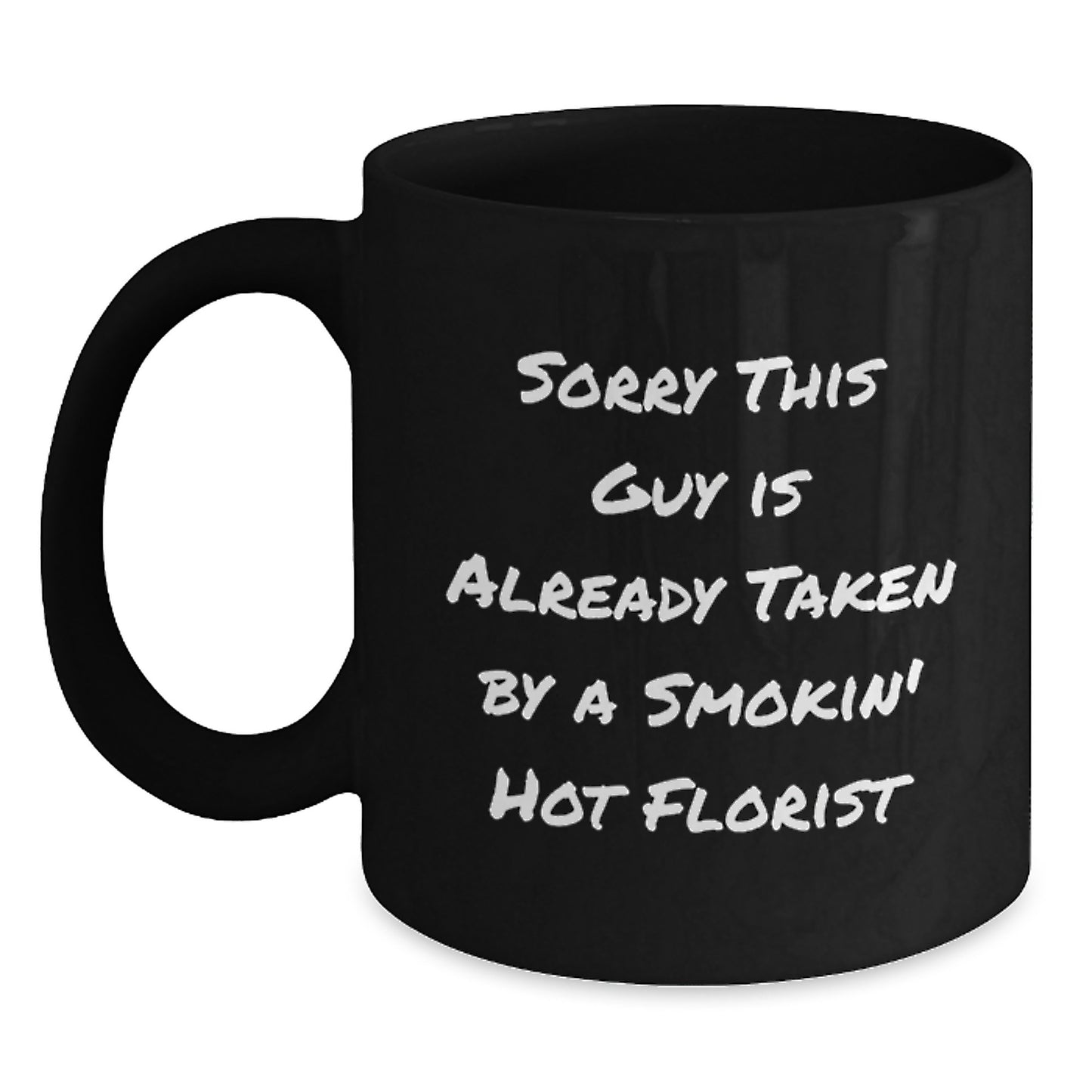 Florist's Favorite Black Coffee Mug, Funny Quote, Birthday Unique Gifts from Friends, Gifts for Florist - Main