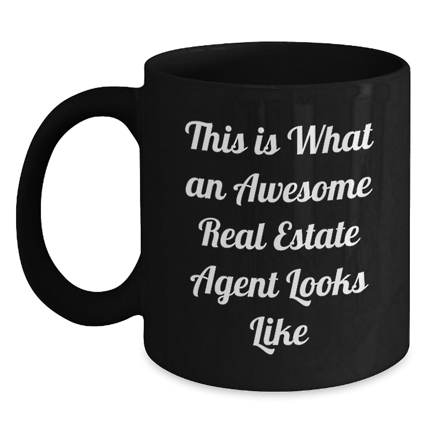 Funny Real Estate Agent Gifts for Birthday Mugs 'This Is What An Awesome Real Estate Agent Looks Like' from Friends, Coworkers to Family - Main