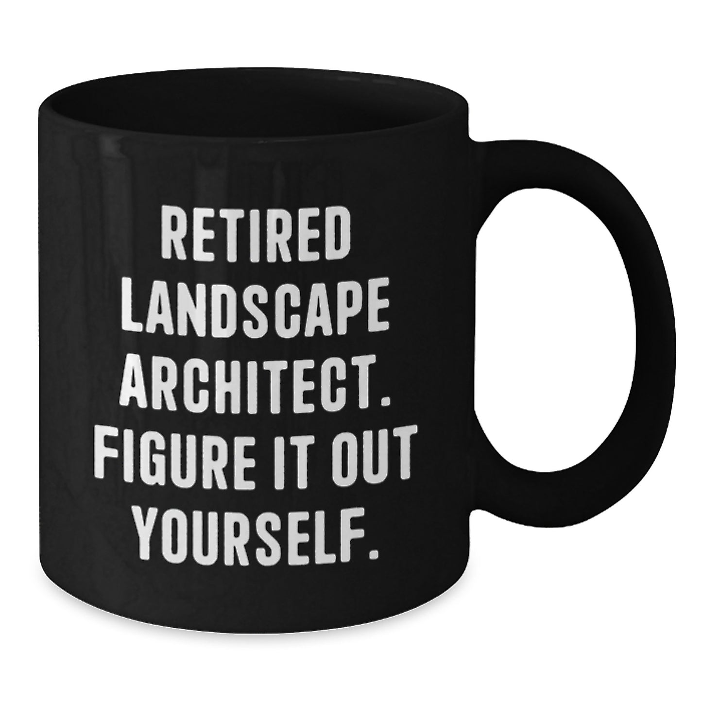 Funny Landscape Architect Gifts for Men from Coworkers, Landscape Architect Mug with Retired Landscape Architect. Figure It Out Yourself. Quote, Birthday Unique Gifts - Additional