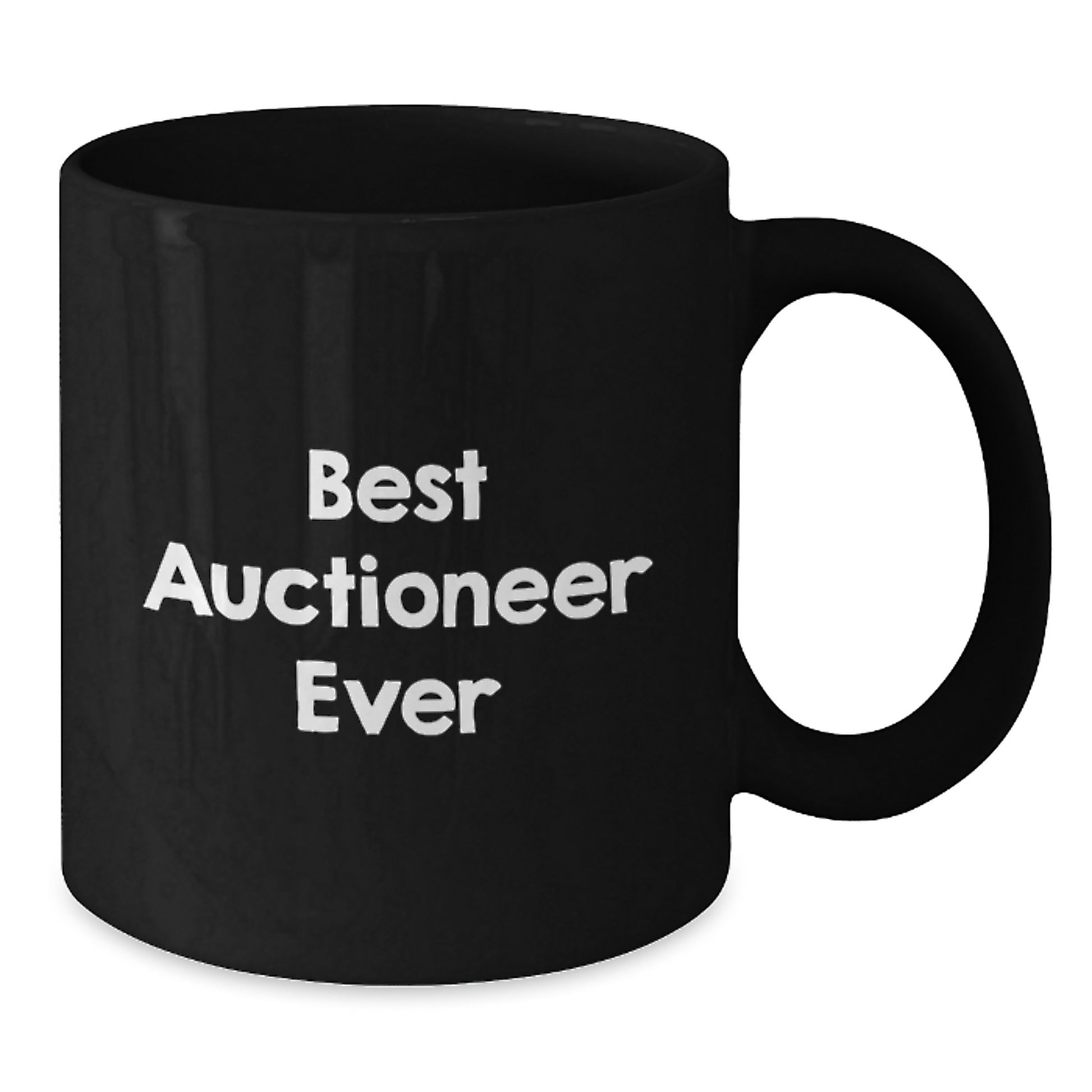 Funny Auctioneer Gifts for Men, Best Auctioneer Ever Quote on Black Coffee Mug, Gifts from Friends for Auctioneer's Birthday - Additional