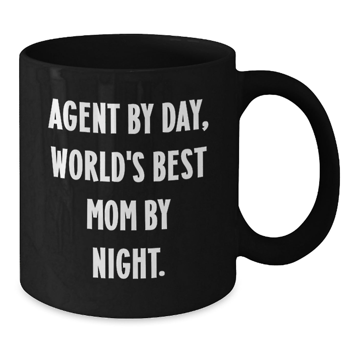 Agent Gifts, Funny Quote, Black Coffee Mug, Birthday Unique Gifts from Men, Agent Black Coffee Mug - Additional