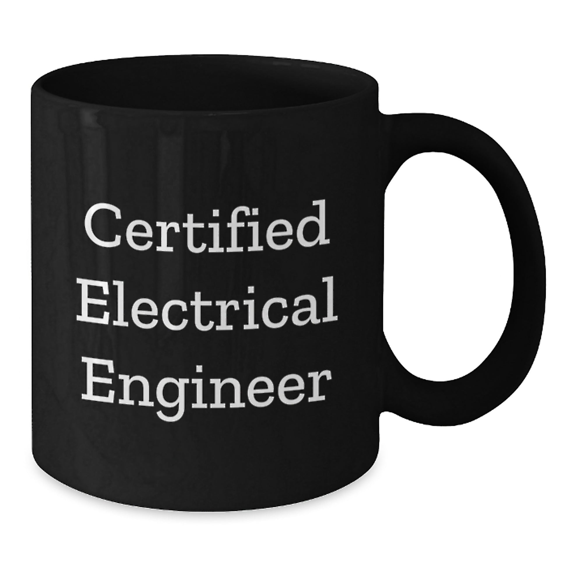 Funny Electrical Engineer Gifts from Men to Men, Unique Graduation Mug for Electrical Engineers, Black Coffee Mug with Inspirational Quote - Additional