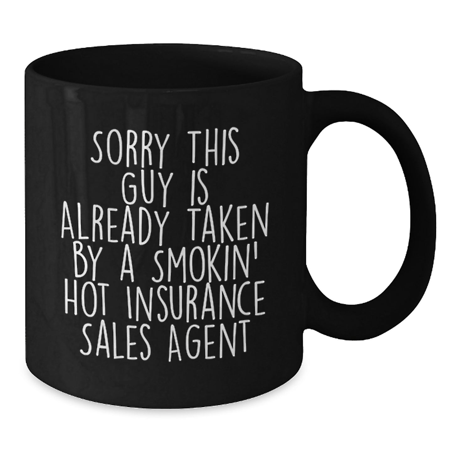 Insurance Sales Agent Gifts Funny Quote Black Coffee Mug, Gifts from Men, for Insurance Sales Agent, Graduation Unique Gifts - Additional