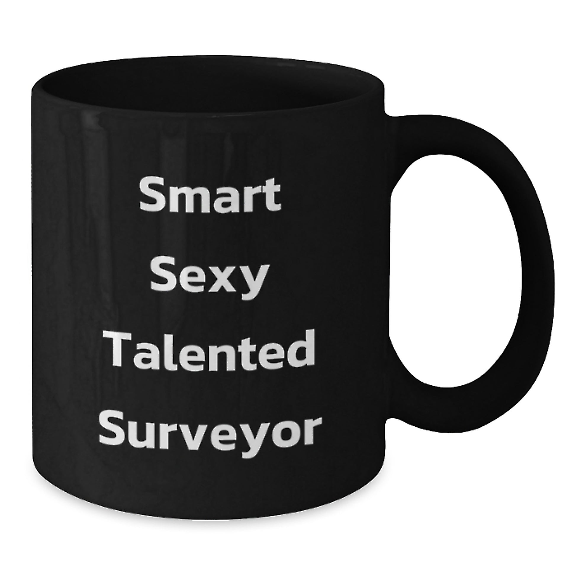 Funny Surveyor Gifts from Friends for Men Graduation Unique Gifts, Smart Sexy Talented Surveyor Coffee Mug - Additional
