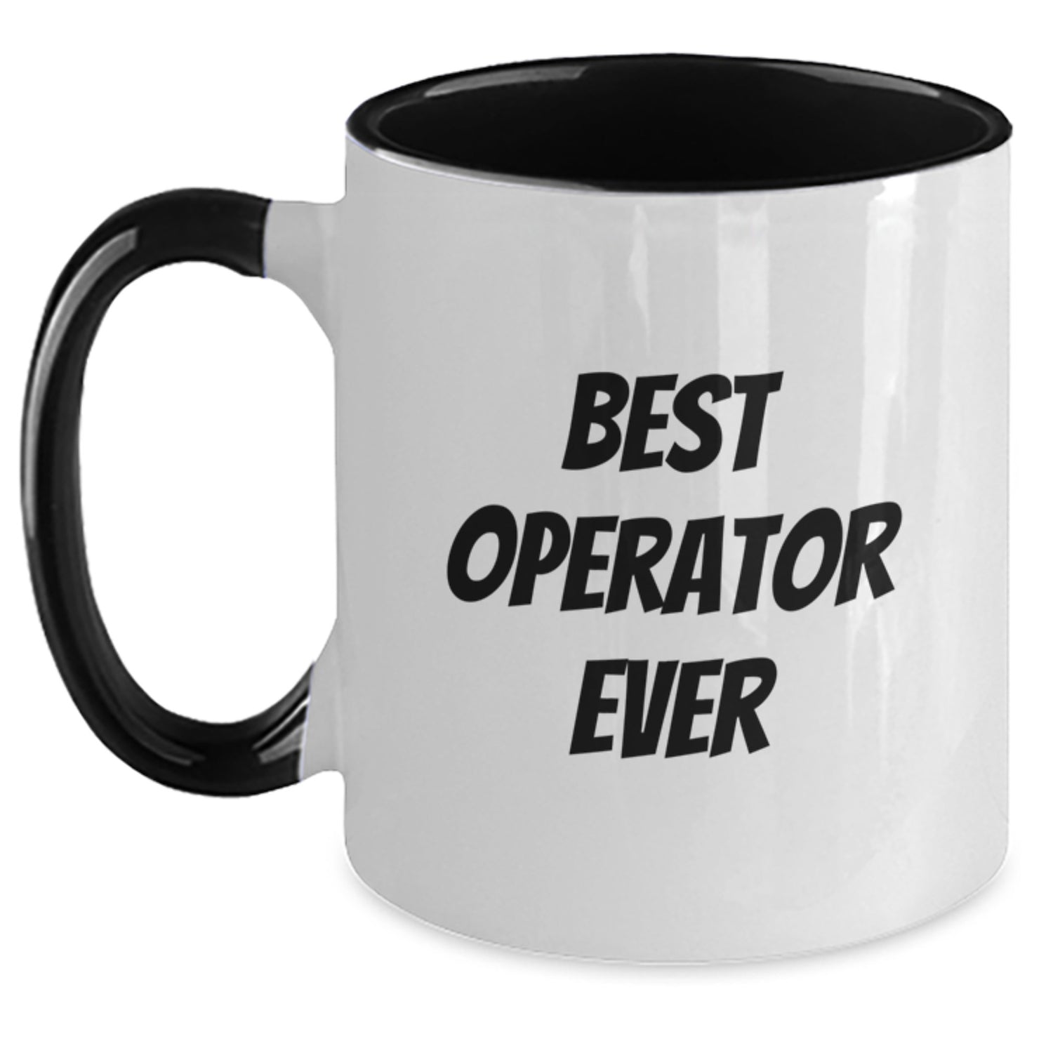 Funny Operator Gifts from Friends and Family - Best Operator Ever Two Tone Coffee Mug for Birthday Celebrations - Main