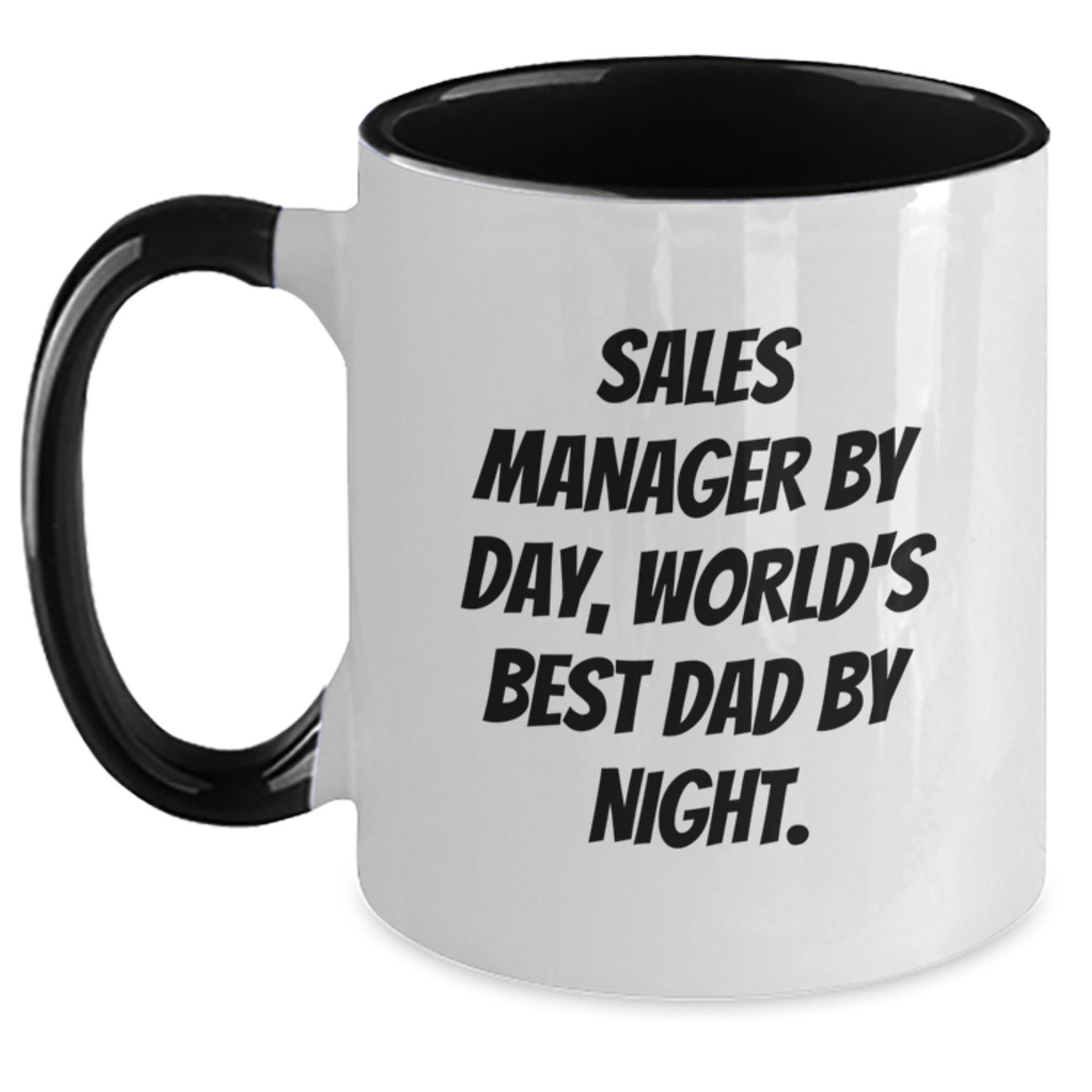 Sales Manager Gifts from Men, Funny Two Tone Coffee Mugs for Sales Manager, World's Best Dad Birthday Unique Gifts - Main