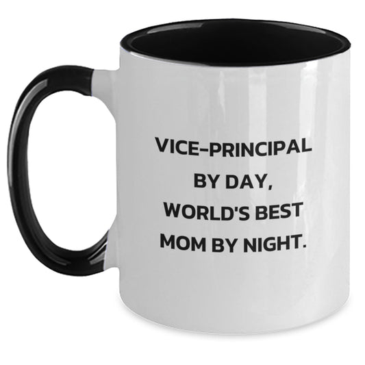 Vice-Principal By Day, Funny Mom By Night Gifts from Family to Vice-Principal, Birthday Unique Gifts for Him or Her - Main