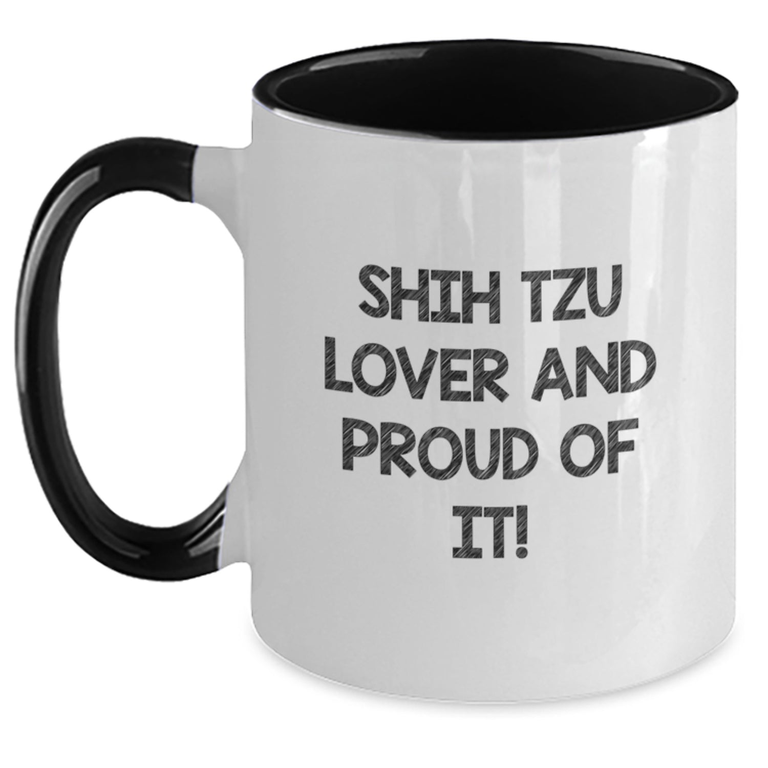 Shih Tzu Lover's Funny Coffee Mug Gifts from Friends for Birthday - Unique Gift Ideas for Shih Tzu Dog Owners, Two Tone Ceramic Mug - Main