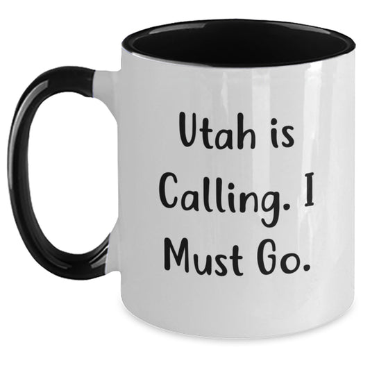 Utah Inspiration Funny Two Tone Coffee Mugs Gifts from Friends, Coworkers, Family and Loved Ones Gifts for Utah, Men, Women, Graduation, Unique, Funny, Cute - Main
