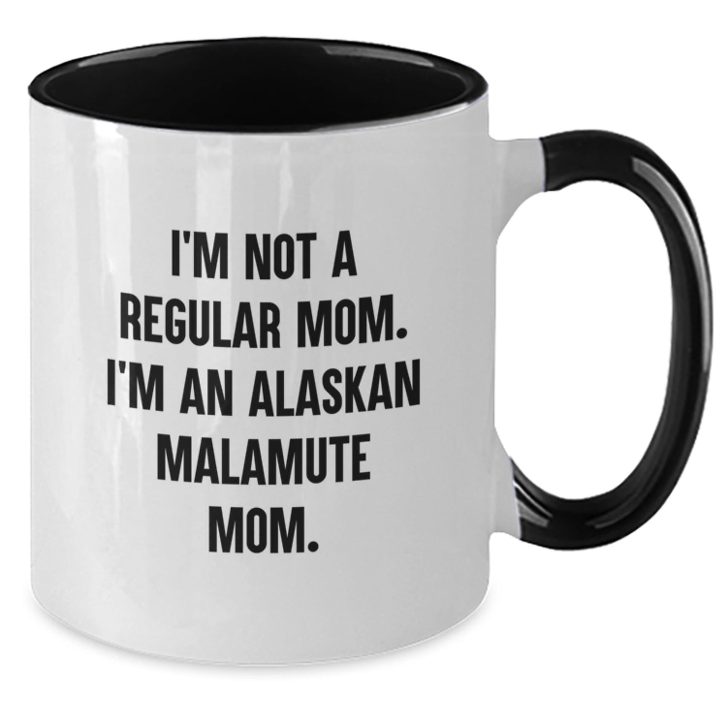 Alaskan Malamute Dog Mom Funny Quote Gifts from Friends, Two Tone Coffee Mug for Alaskan Malamute Dog Lovers, Graduation Unique Gifts for Women - Additional