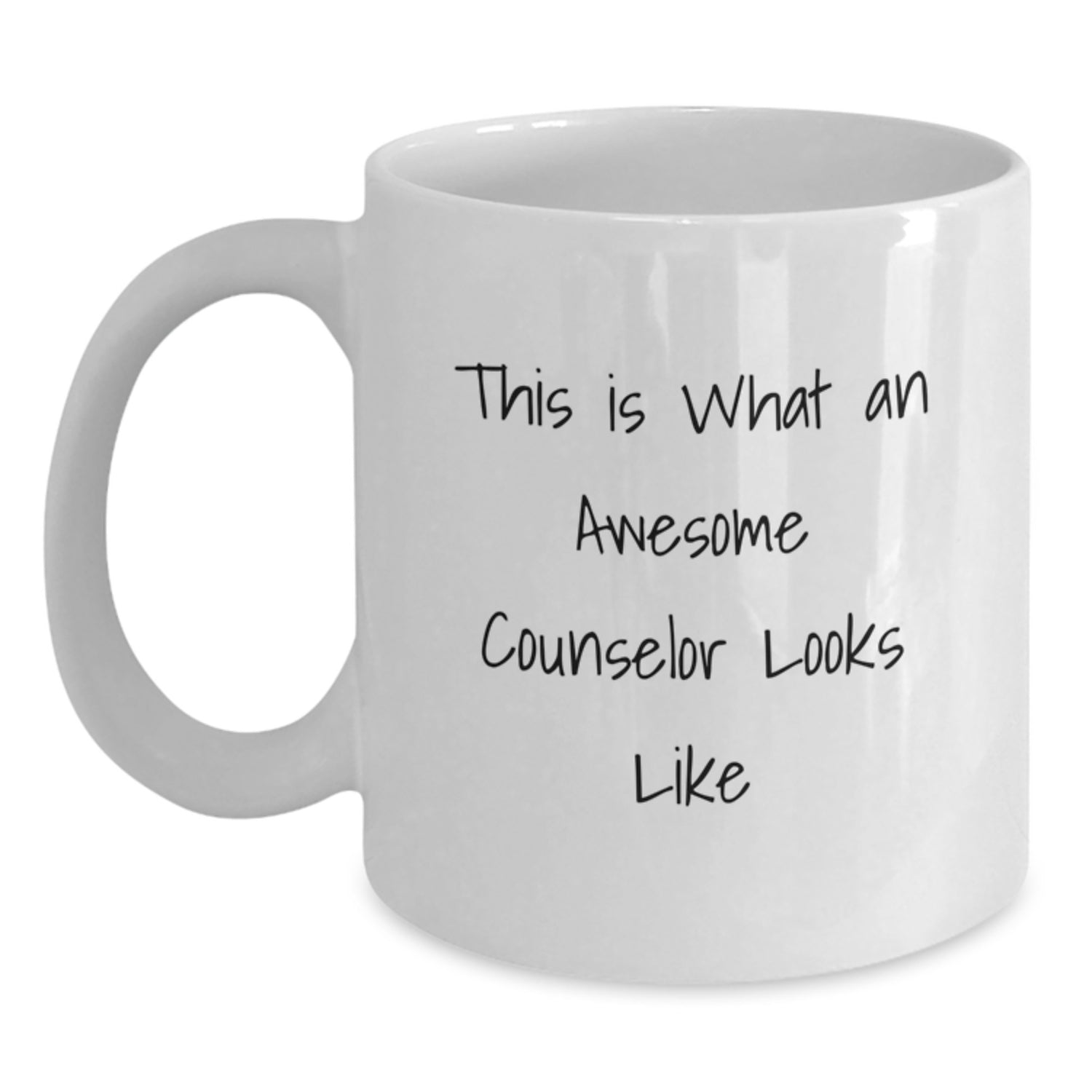 Funny Counselor Gifts from Friends for Birthday, White Coffee Mug - This Is What An Awesome Counselor Looks Like - Main