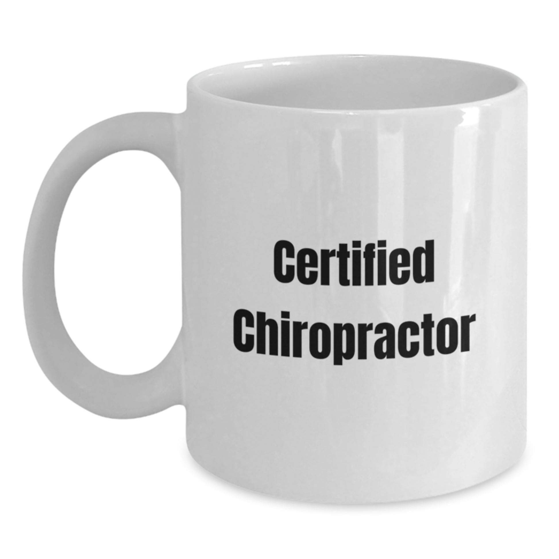 Funny Chiropractor Gifts for Men from Family - Birthday Unique Gifts, White Coffee Mug with Inspirational Quote - Main